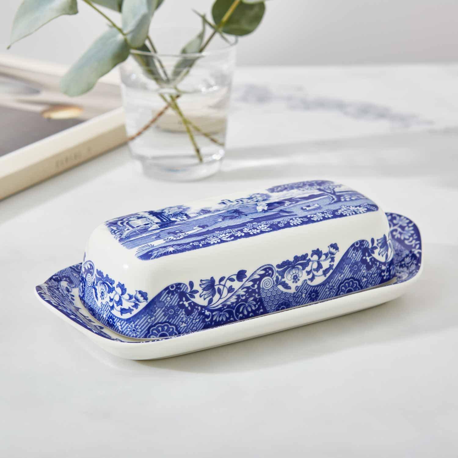 Blue - Spode - Spode Blue Italian Butter Dish - 8