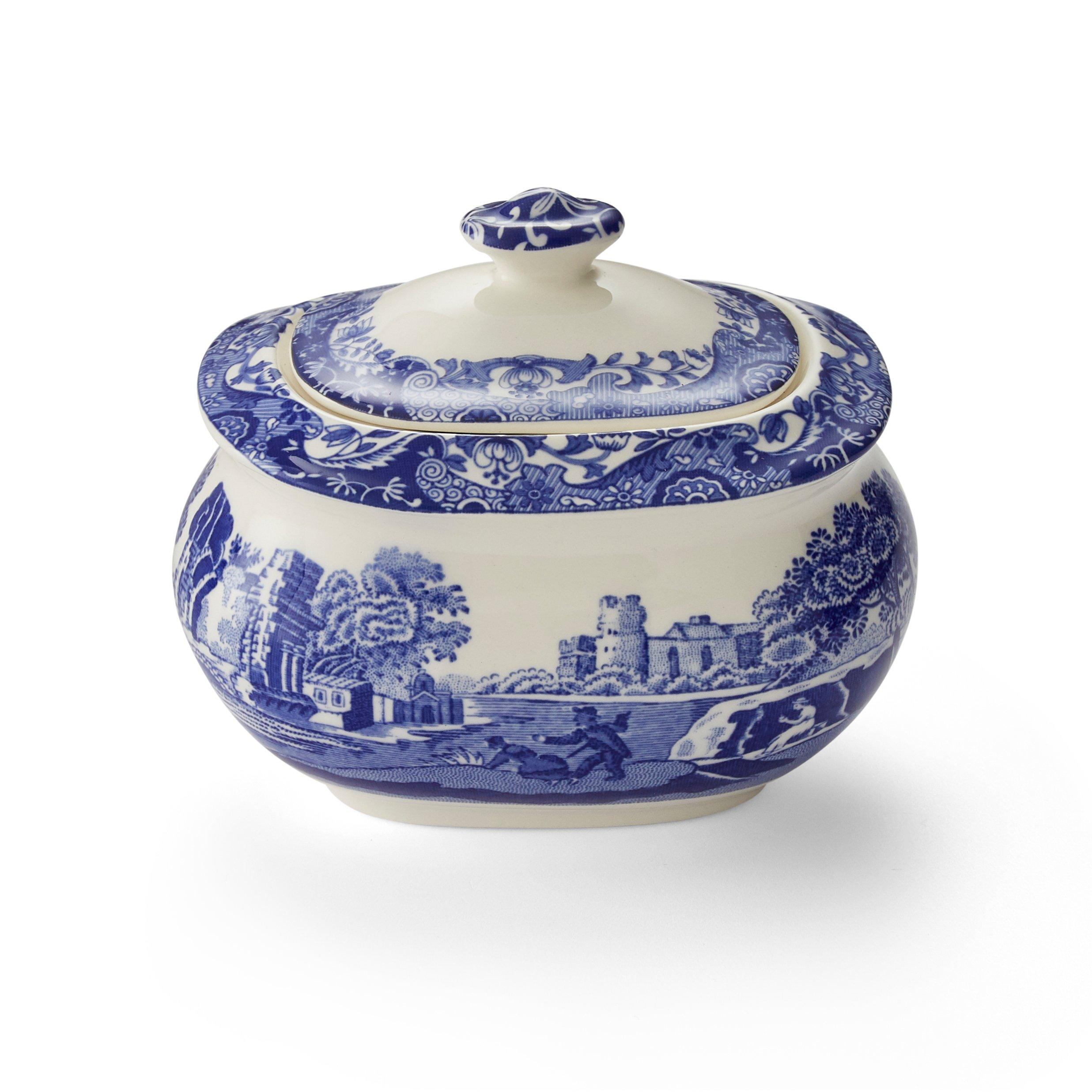 Spode  Italian Sugar Box Blue