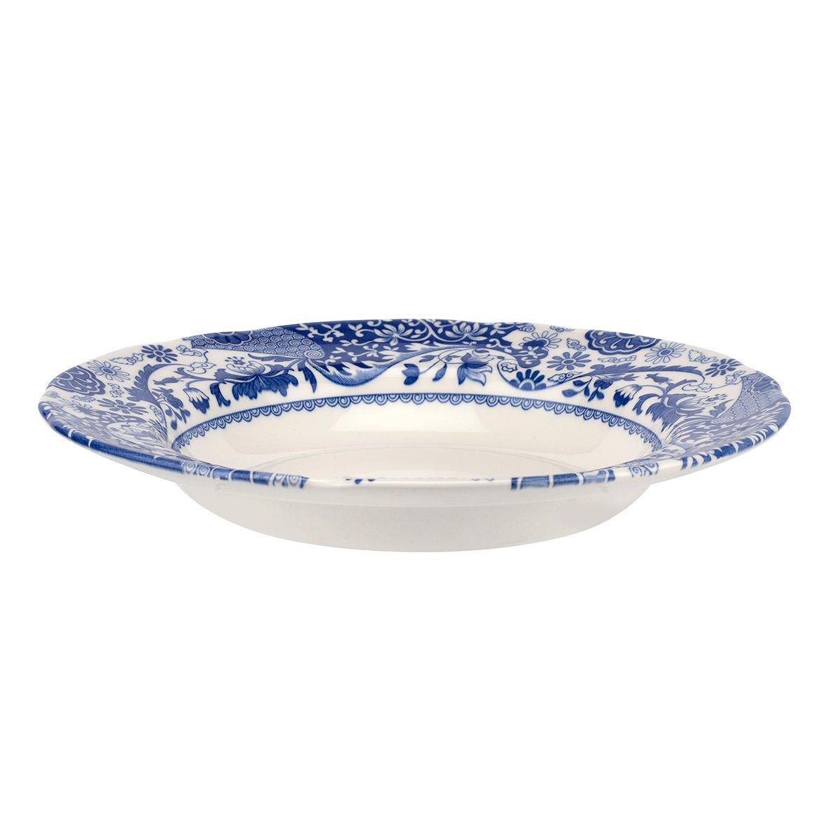 Blue - Spode - Spode Brocato Set of 4 Soup Plates - 3
