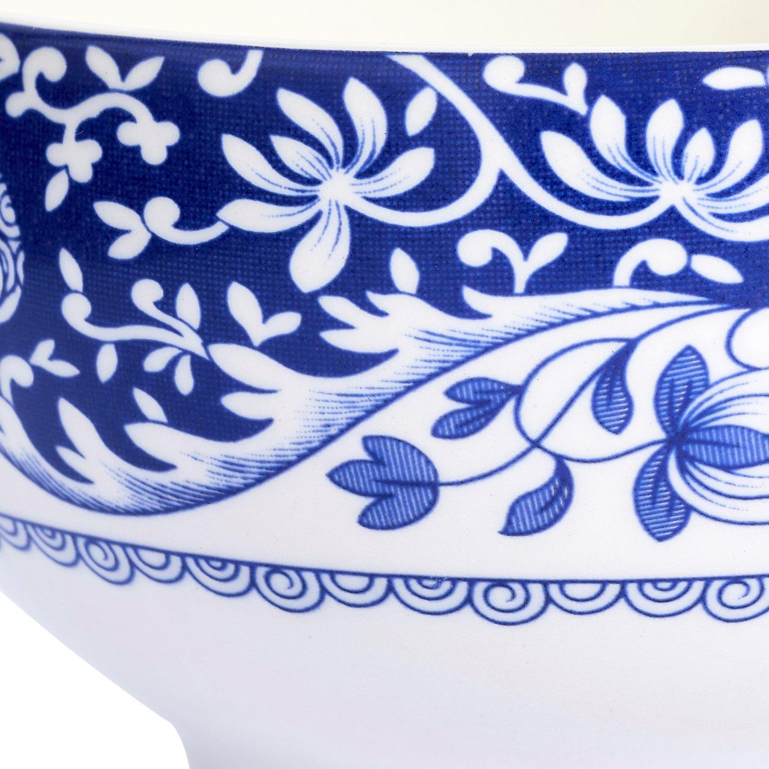 Blue - Spode - Spode Brocato Set of 4 Bowls 11cm - 5