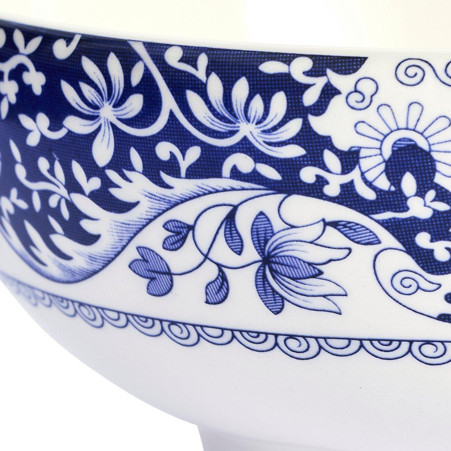 Blue - Spode - Spode Brocato Set of 4 Bowls 14cm - 5