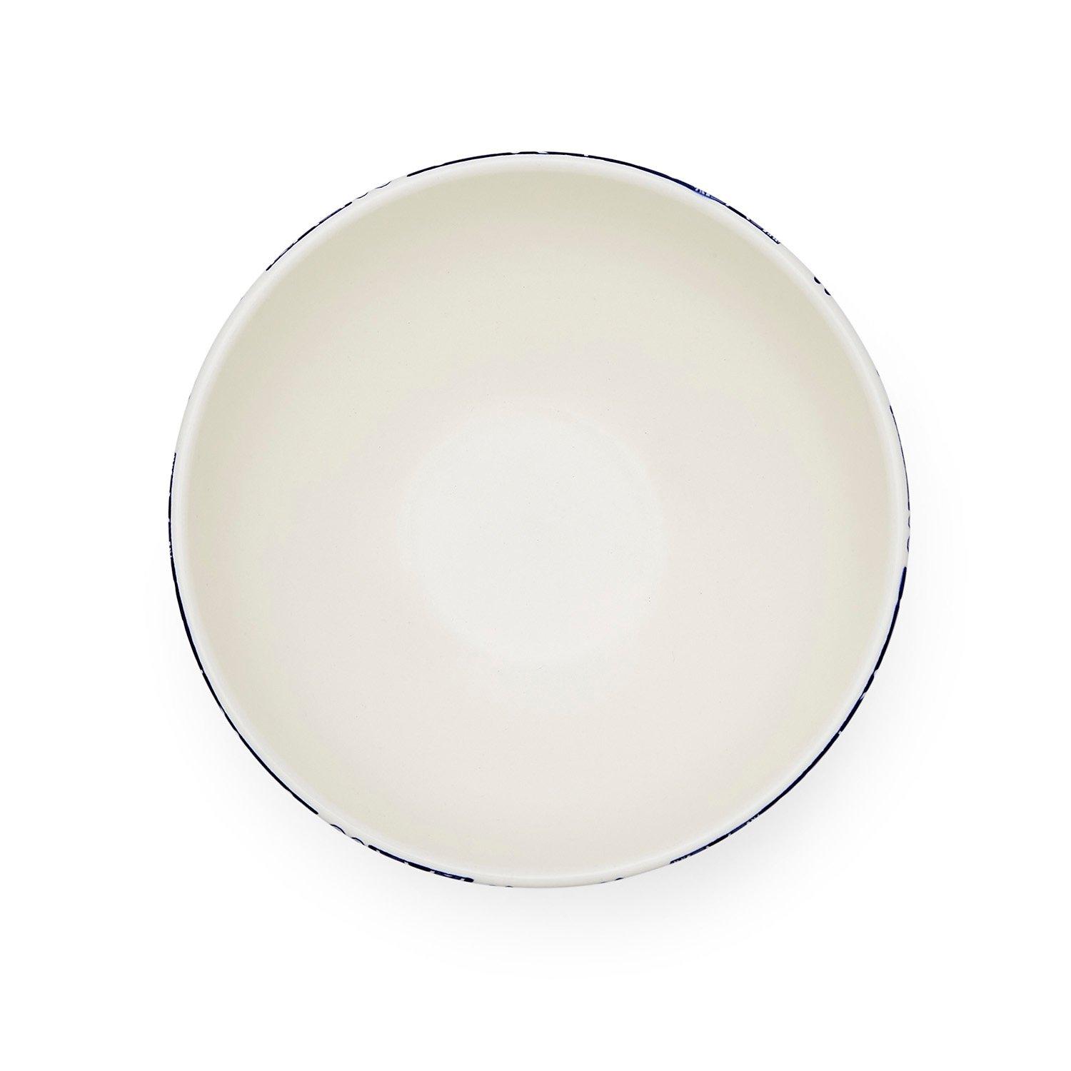 Blue - Spode - Spode Brocato Set of 4 Rimless Bowls - 6