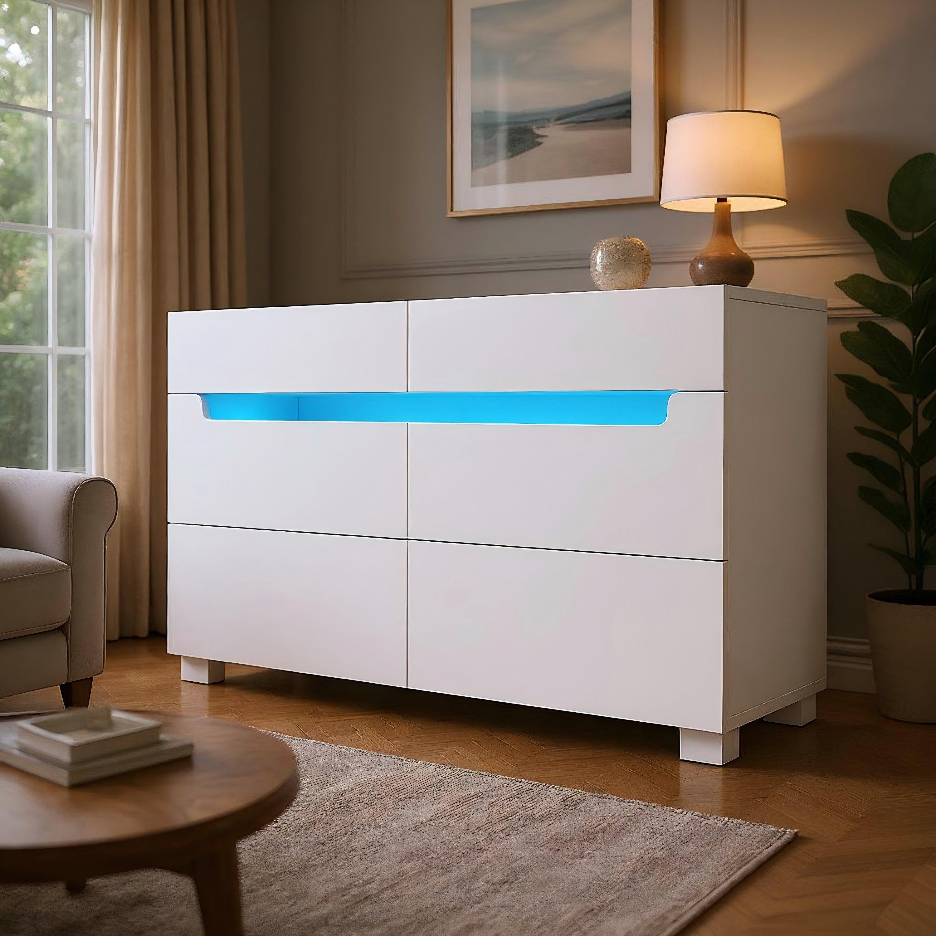 Urban Meuble  Modern Sideboard Finish White