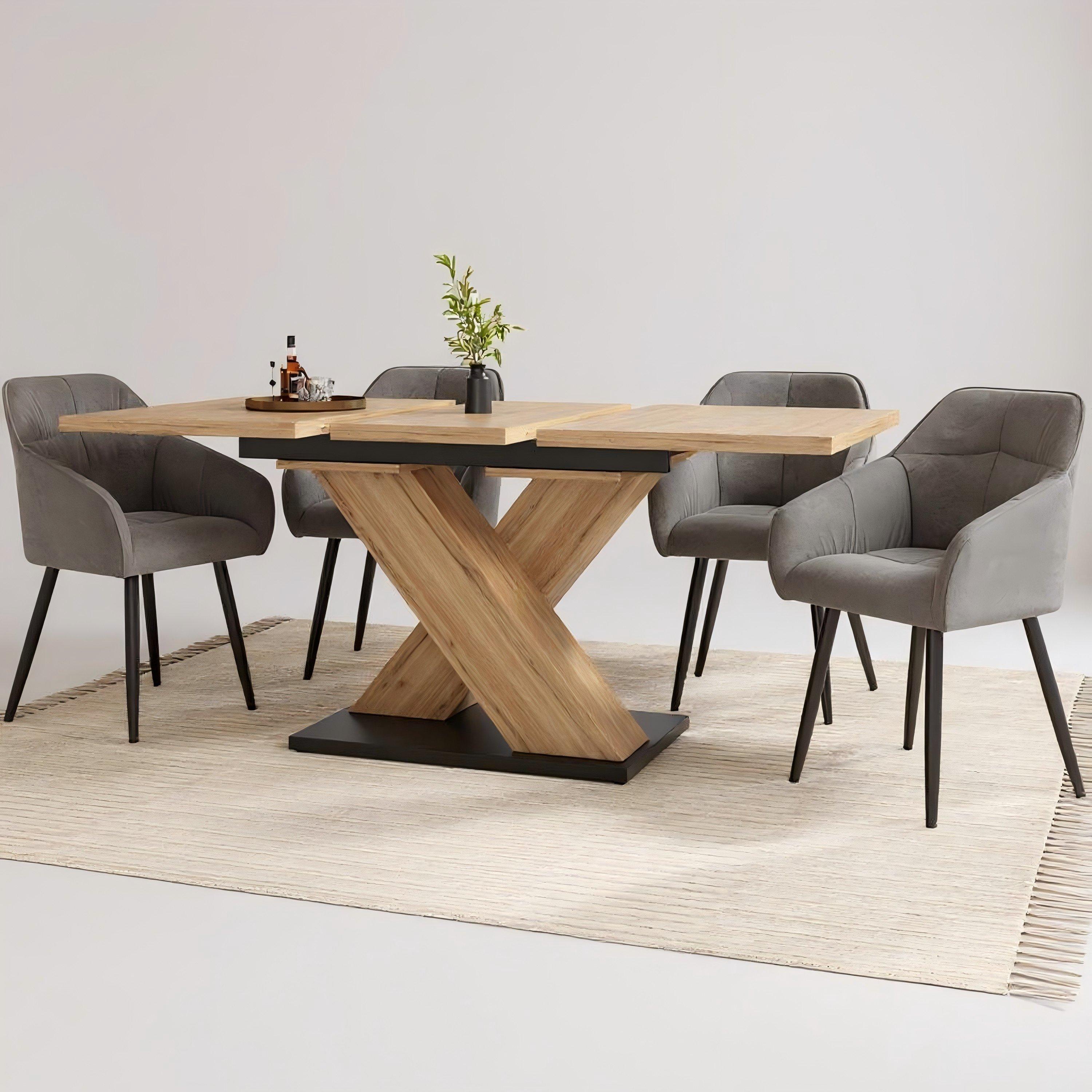 Beige - Urban Meuble - Modern Wood Dining Table Stylish Design - 1