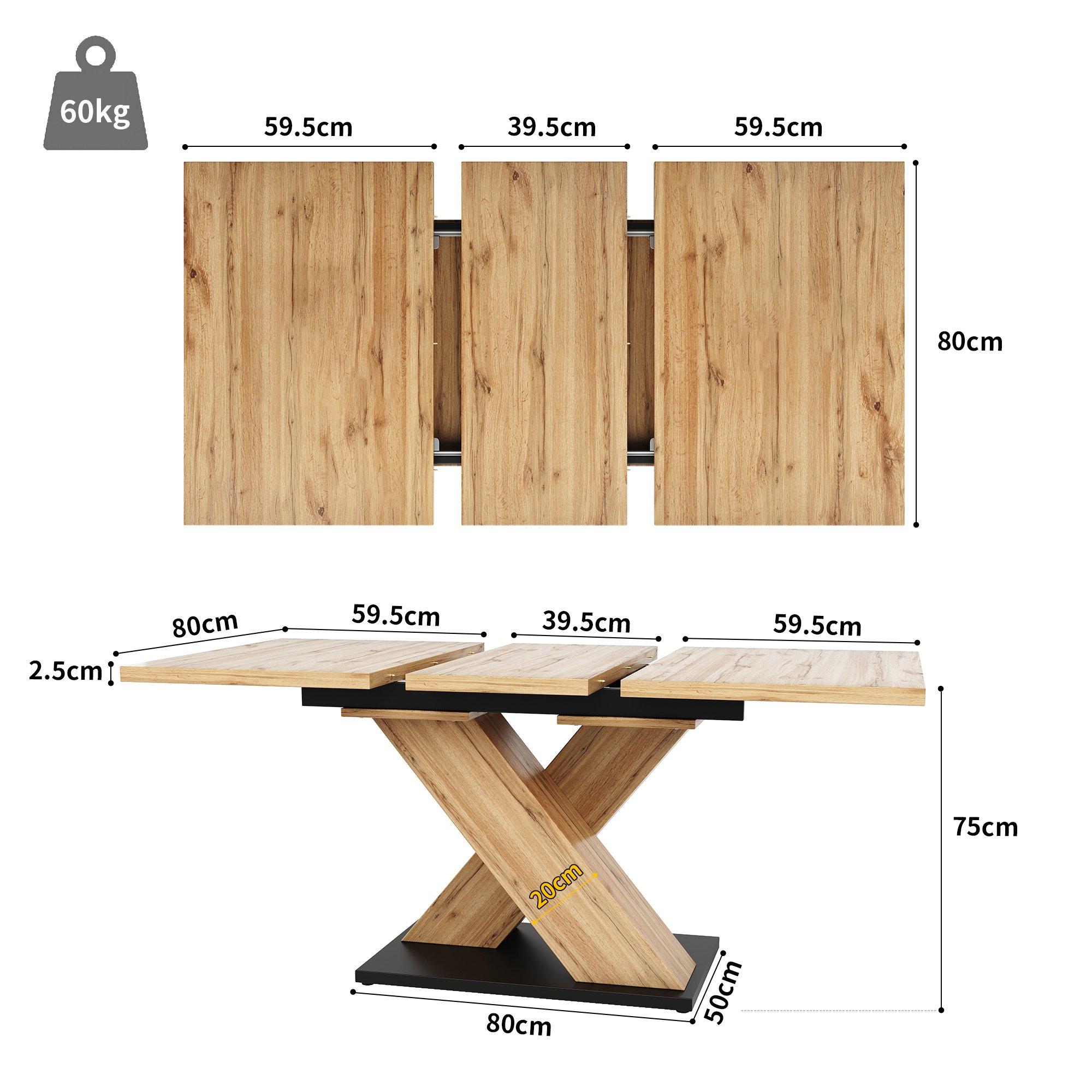 Beige - Urban Meuble - Modern Wood Dining Table Stylish Design - 3
