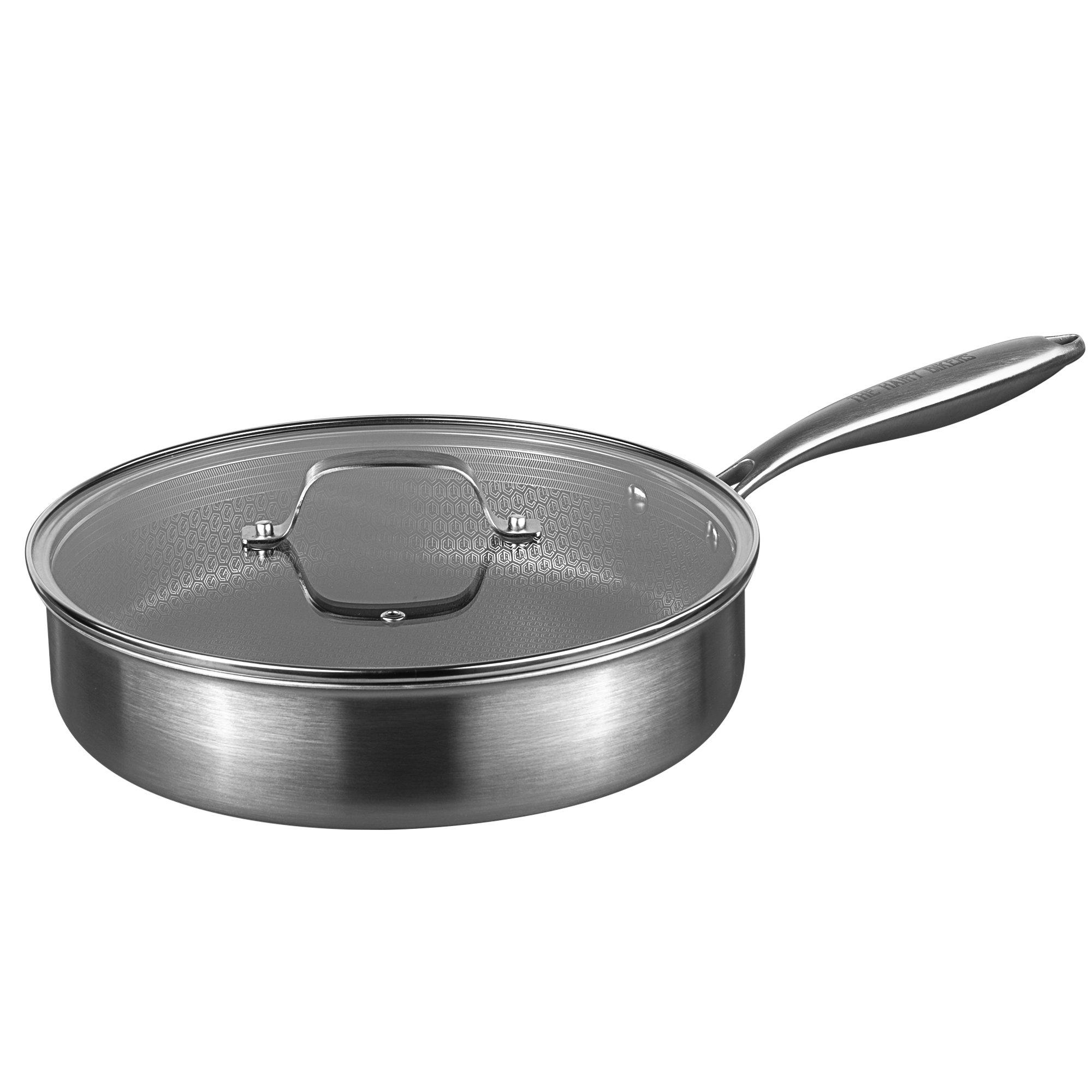 Stainless Steel - Hairy Bikers - HexGuard 28cm Saute Pan with Glass Lid - 1