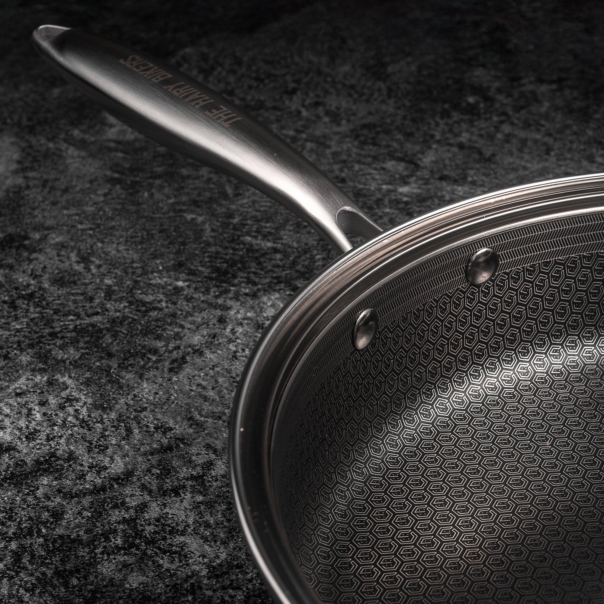 Stainless Steel - Hairy Bikers - HexGuard 28cm Saute Pan with Glass Lid - 2