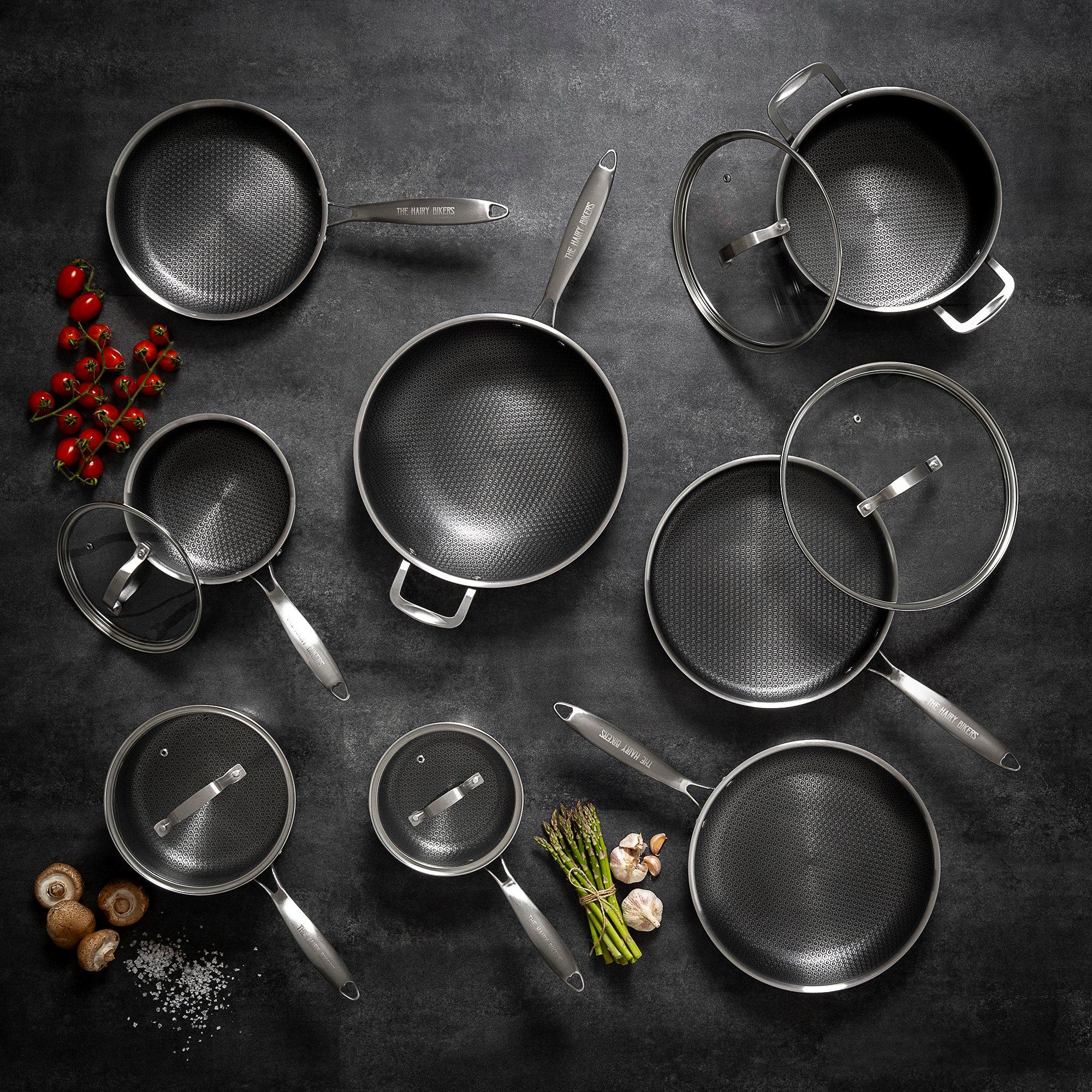Stainless Steel - Hairy Bikers - HexGuard 28cm Saute Pan with Glass Lid - 6