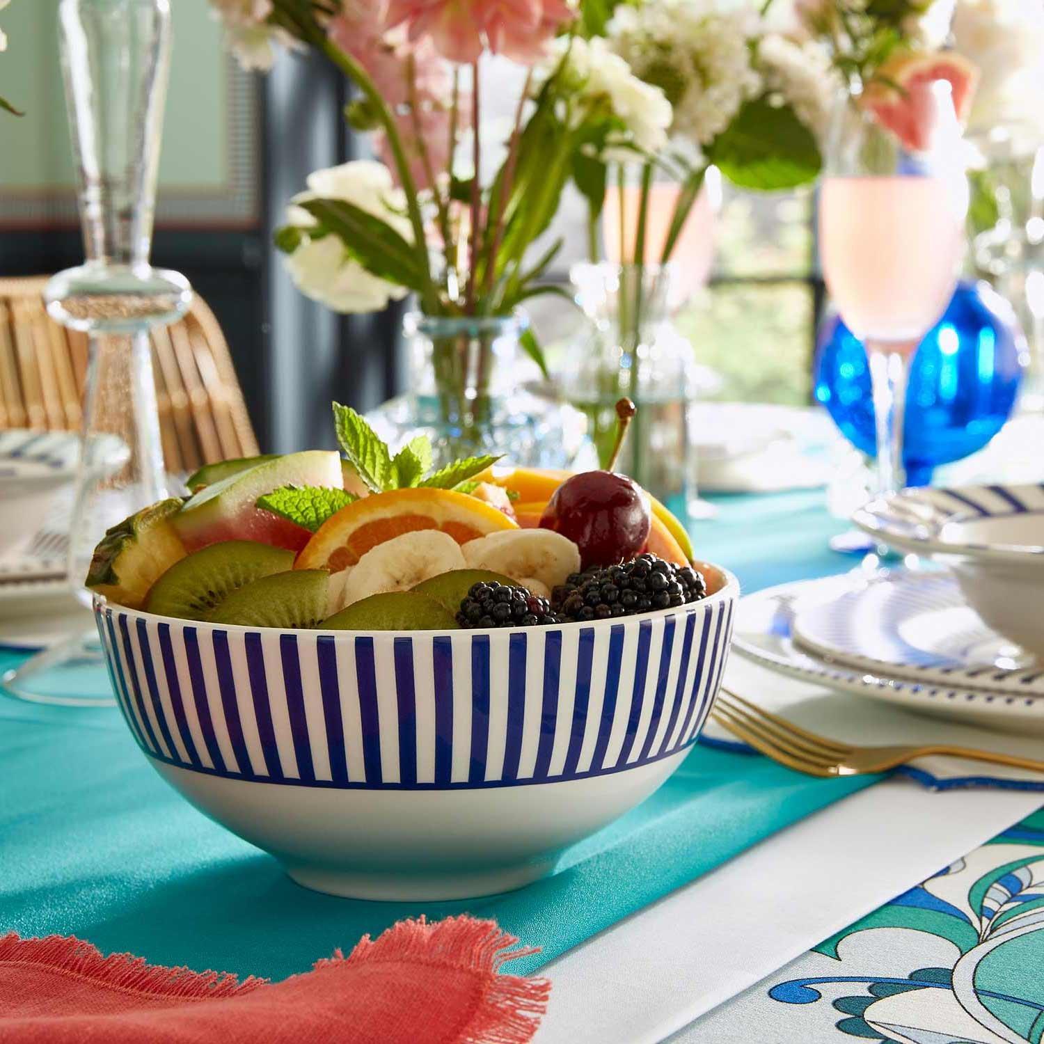 Blue White - Spode - Spode Steccato Set of 4 Rimless Bowls - 6