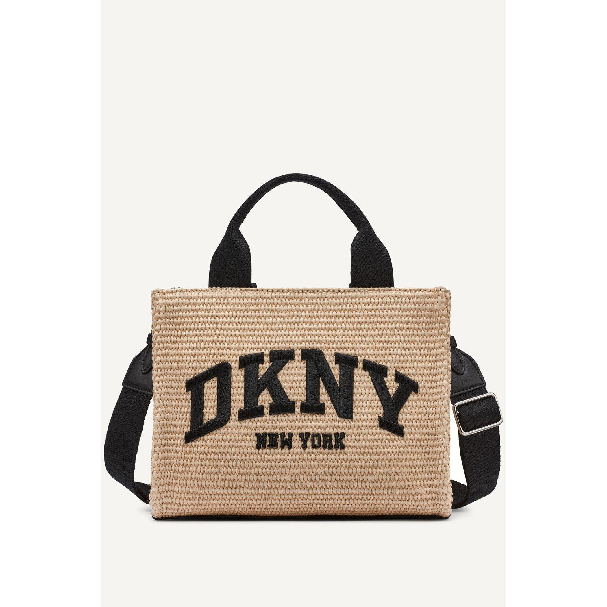 Natural/Black - DKNY - Women's Straw Bag - 1