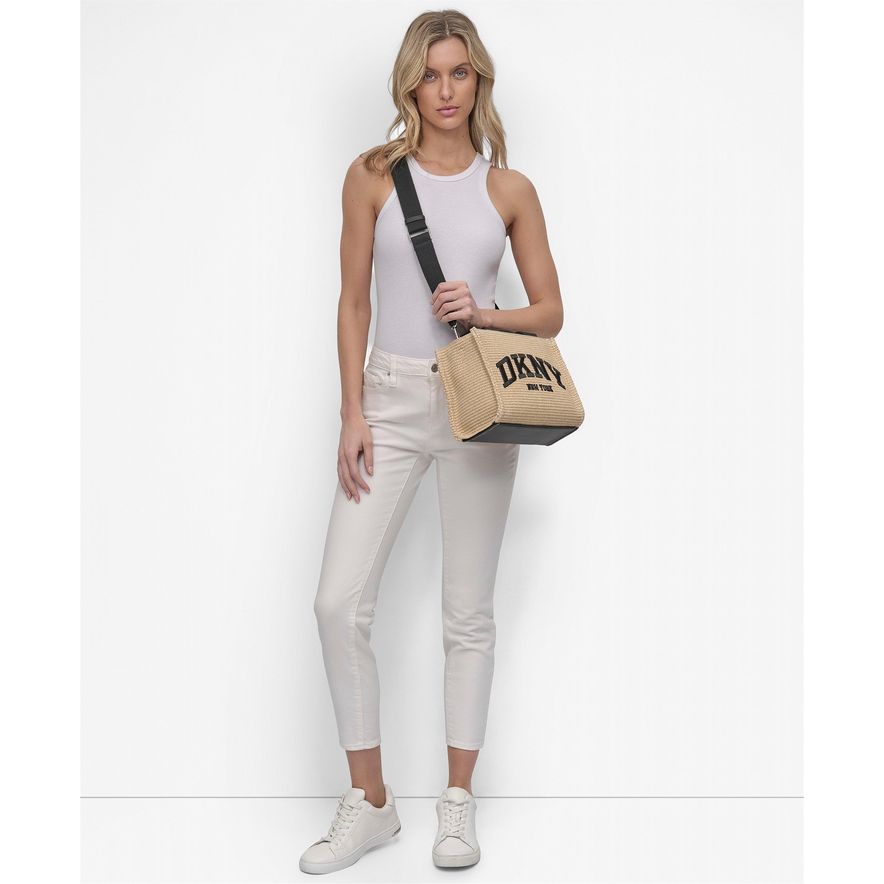 Natural/Black - DKNY - DKNY Hadlee SM Tote Ld61 - 5