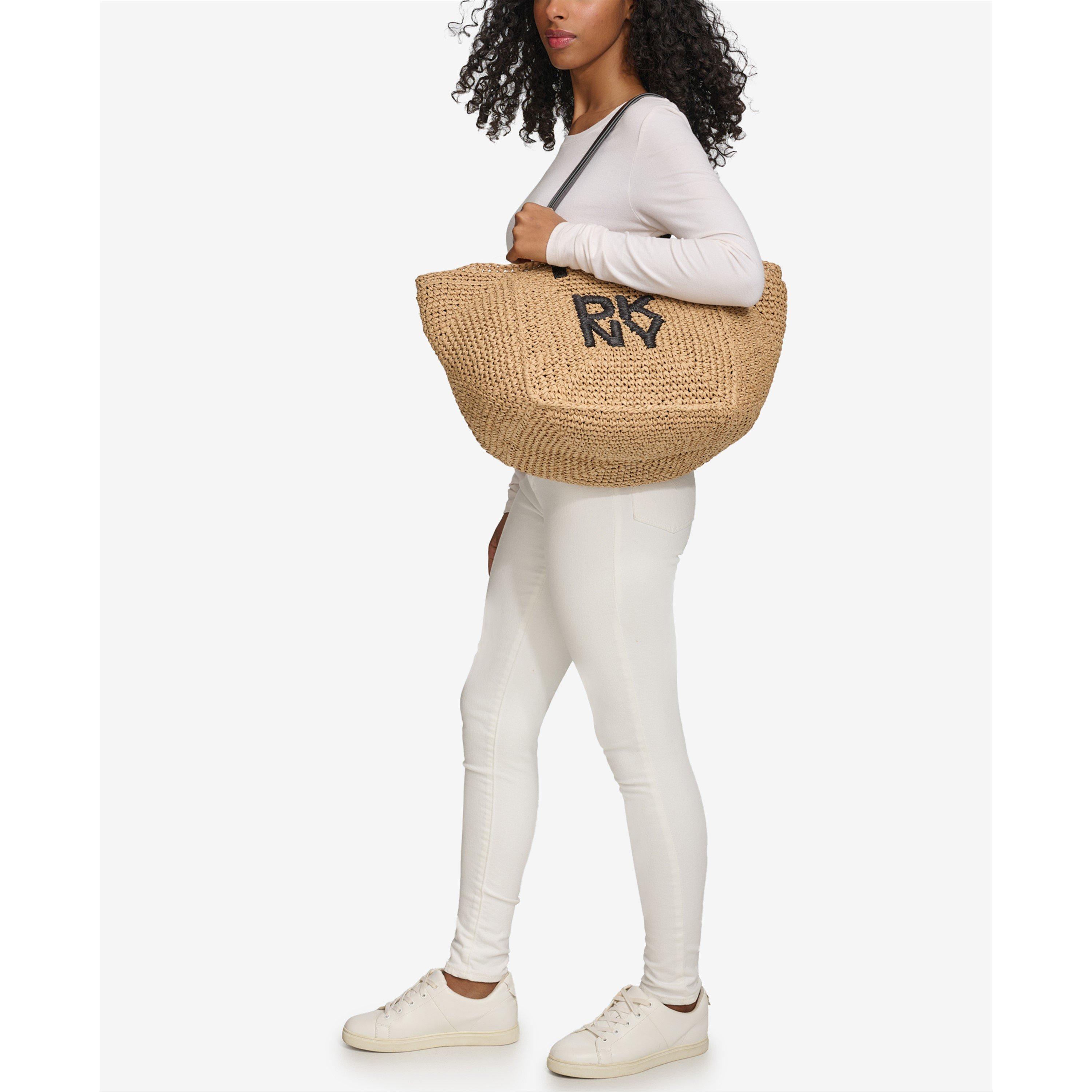 Natural/Black - DKNY - DKNY Paolma Tote Ld61 - 4