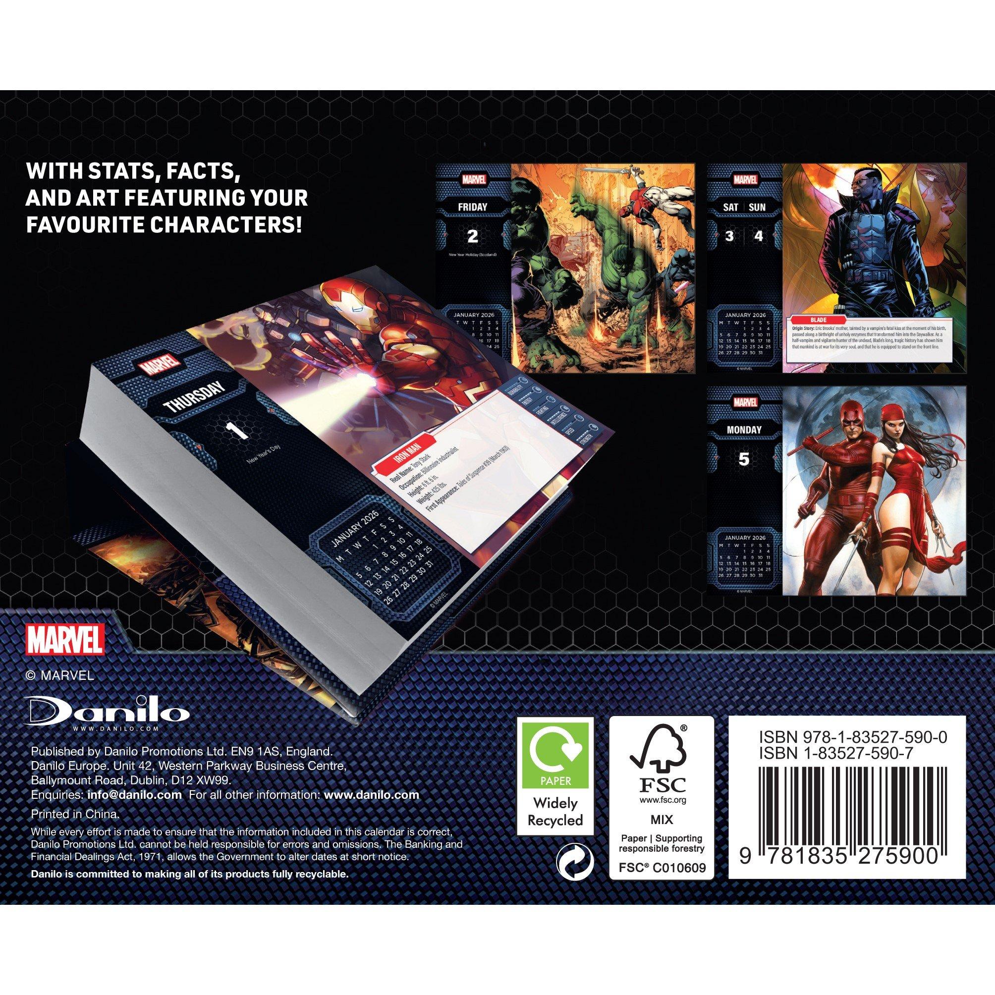 Multi - Marvel - MARVEL 2026 DESK BLOCK CALENDAR - 3