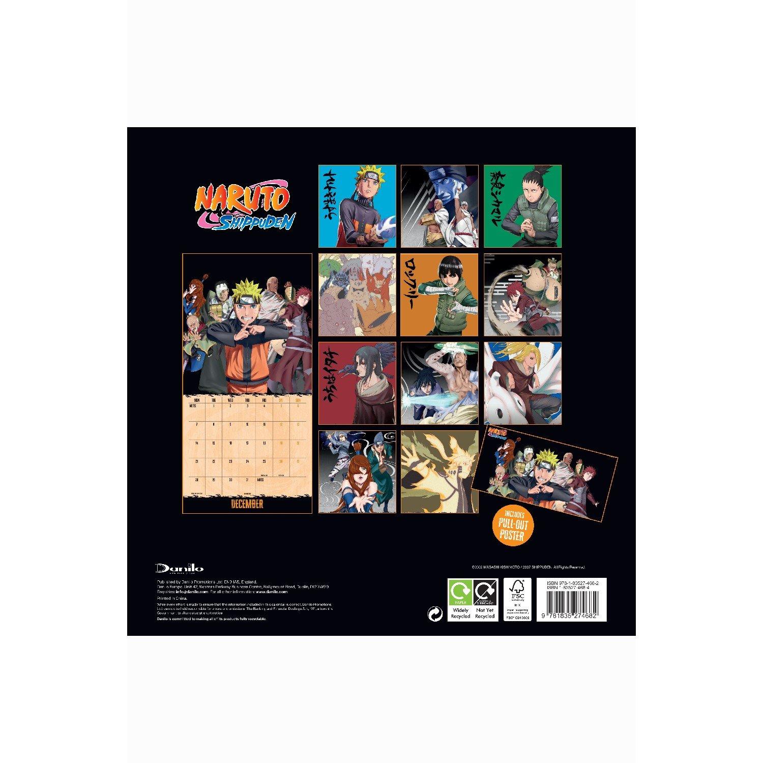 Multi - Naruto Shippuden - NARUTO SHIPPUDEN 2026 SQUARE CALENDAR - 4