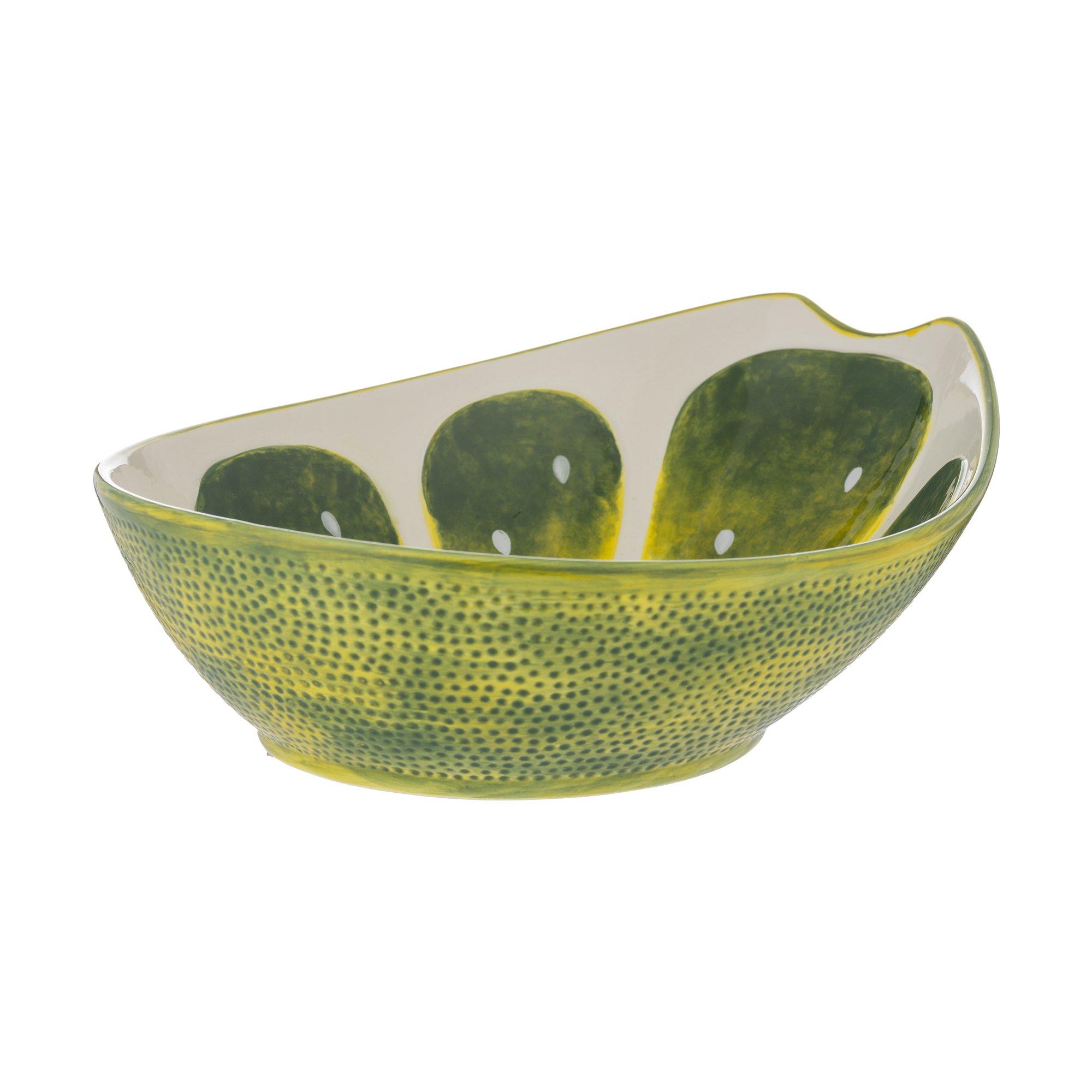 Typhoon World Foods 28cm Lime Oval Bowl In Green