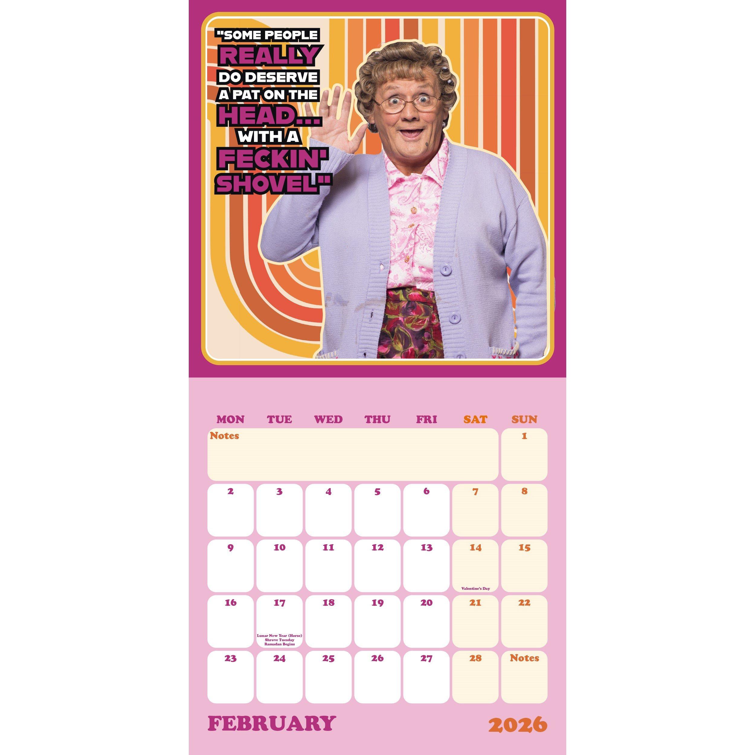 Multi - Mrs Browns Boys - MRS BROWNS BOYS 2026 SQUARE CALENDAR - 2