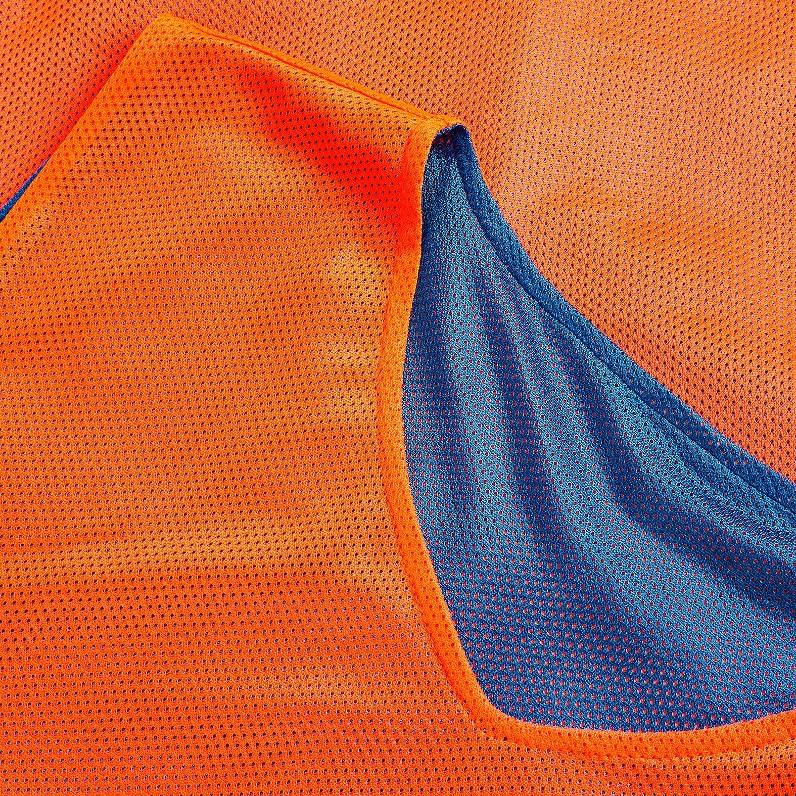 Yellow/Red - Mitre - Mitre Reversible Pro Training Bib - 7