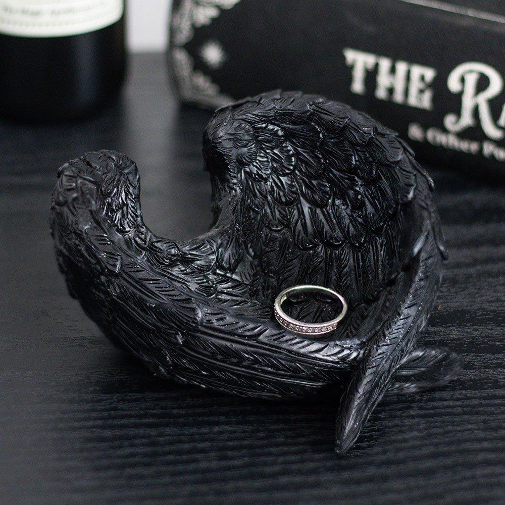 Black - Something Different - Raven Wings Trinket Dish - 1