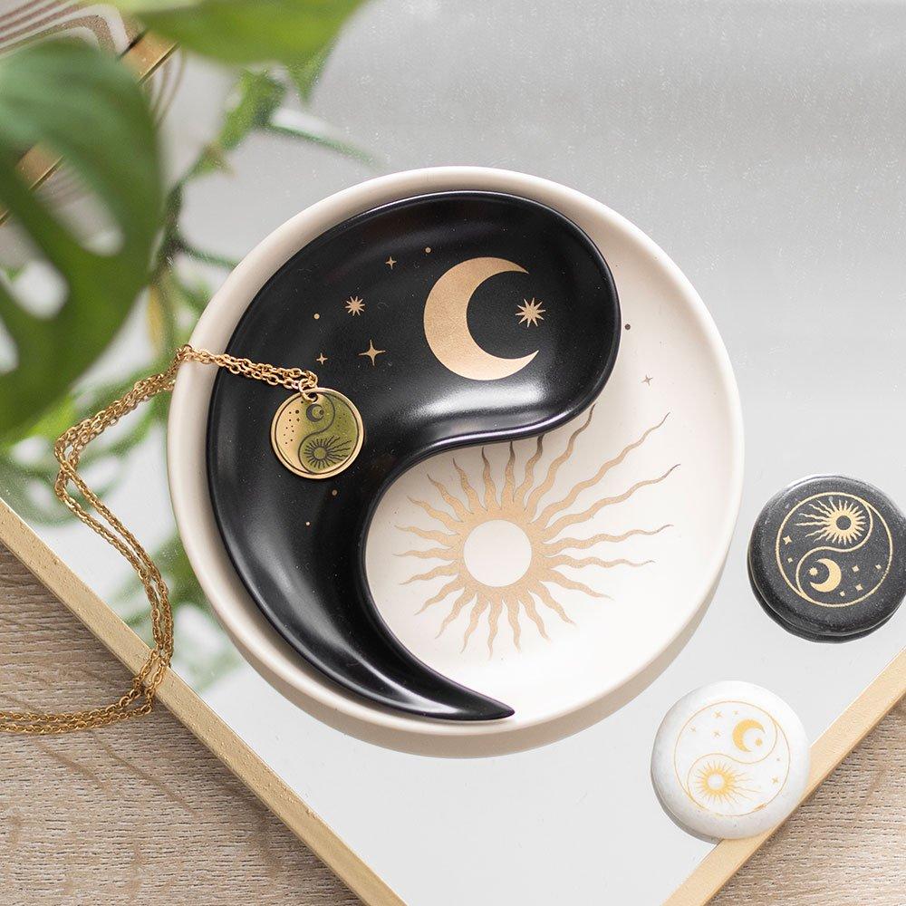 Black - Something Different - Yin Yang Stacking Trinket Dish - 1