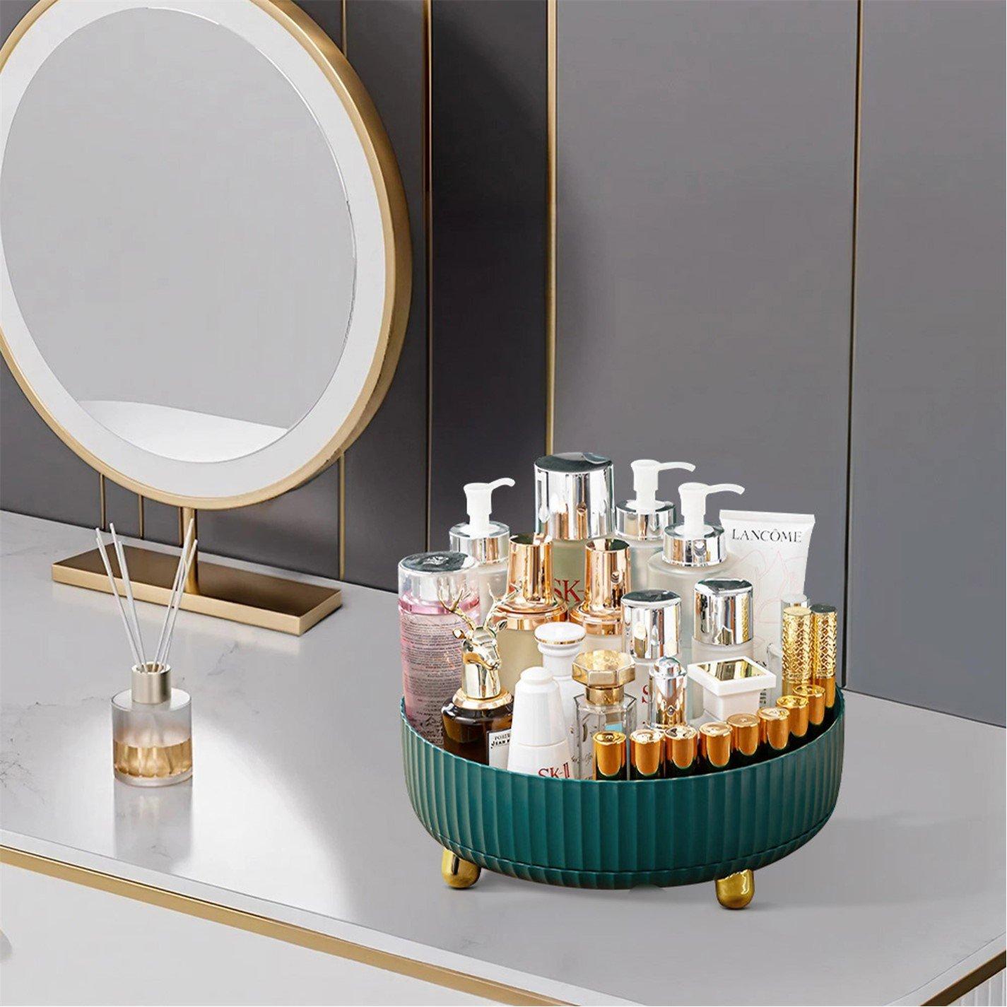 Green - SHEONLY - Rotating Round Spice Storage Rack Tray - 1