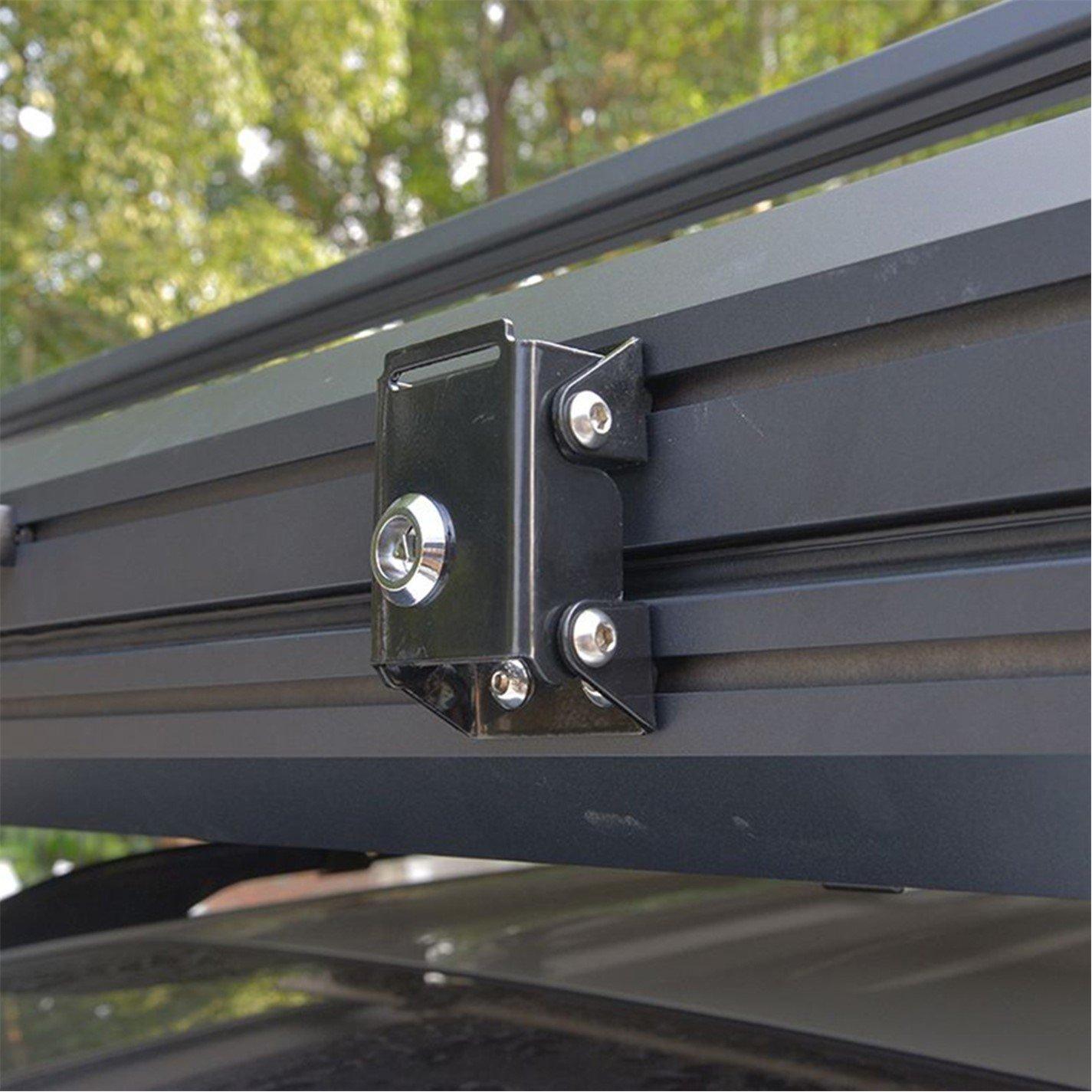 Navy Blue And B - Breeins Camping - Hard Shell Roof Tent for Cars with Retractable Lad - 15