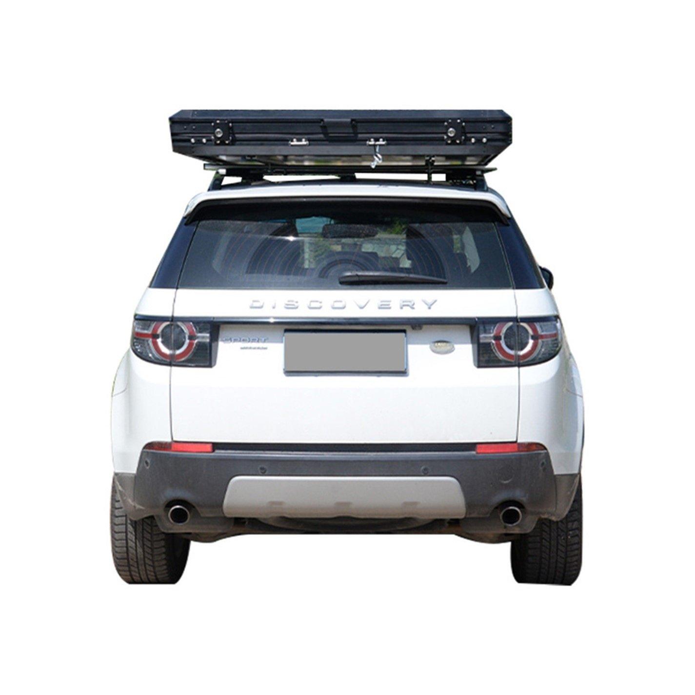 Black - Breeins Camping - Hard Shell Roof Tent for Cars with Retractable Lad - 4