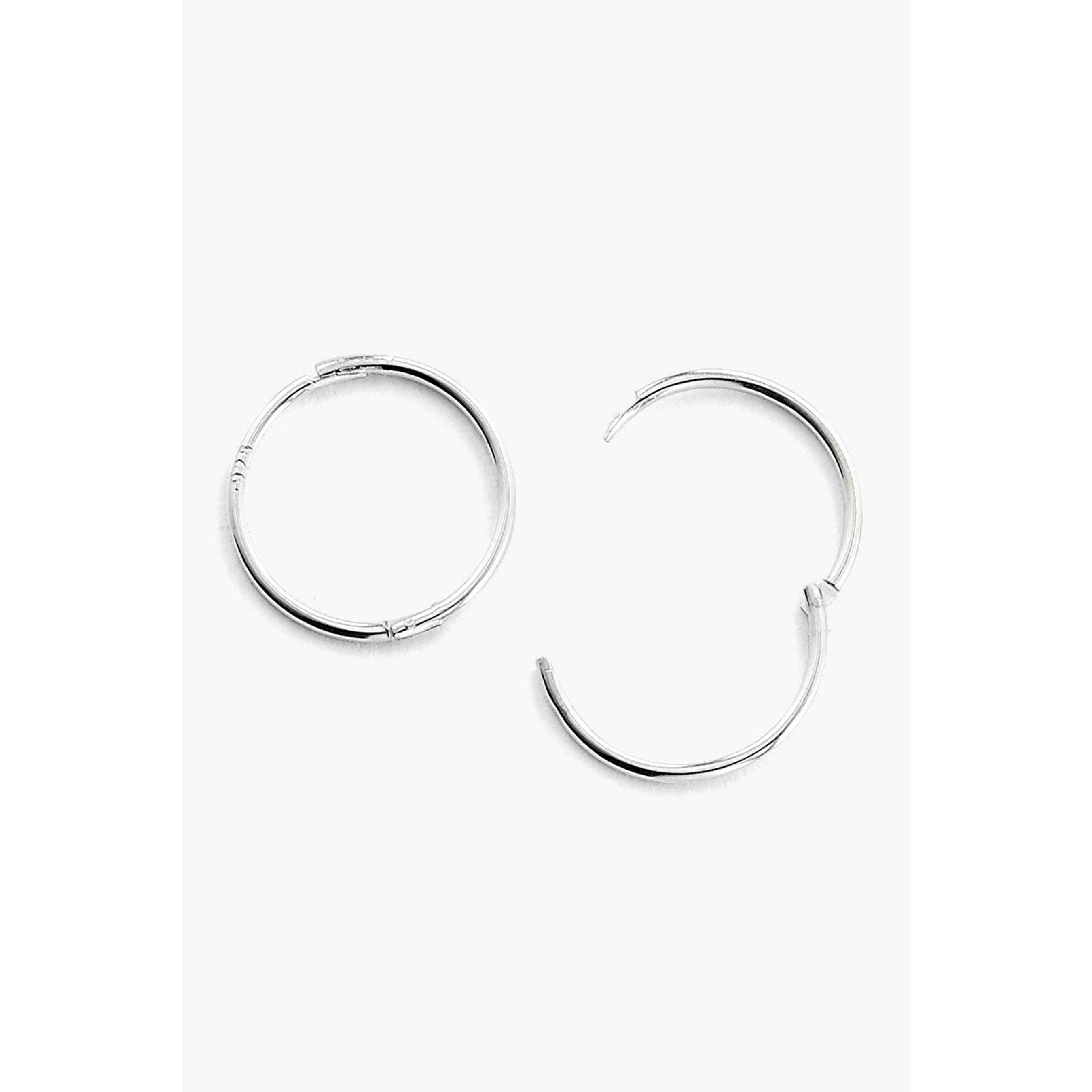 Silver - Be You - Sterling Silver Hoop Earrings 13mm