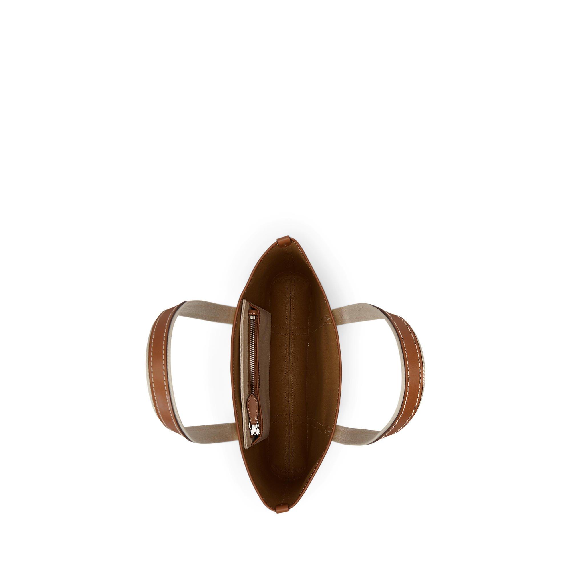 ECRU/CUOIO - Polo Ralph Lauren - Women's Tote Bag - 7