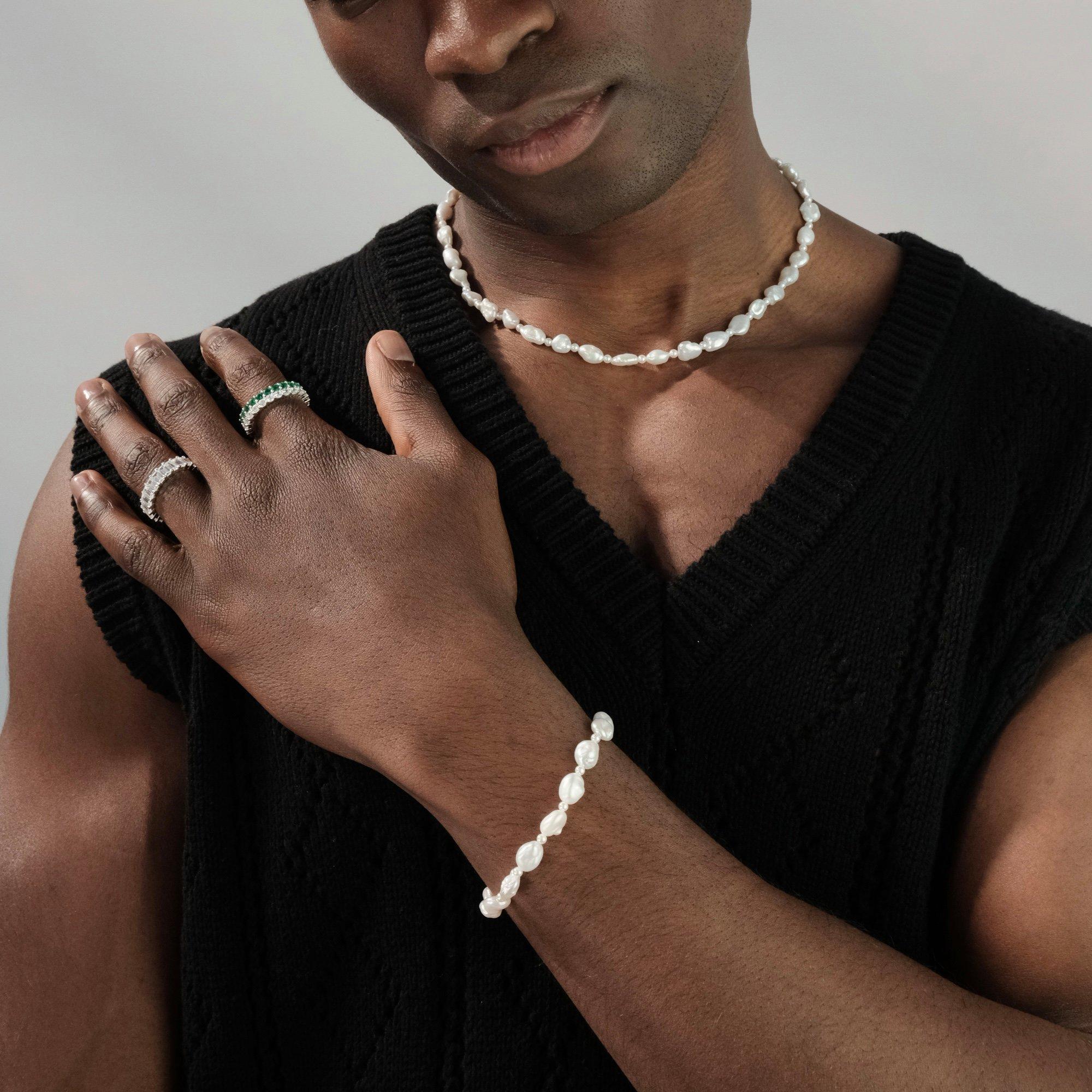 Sterling Sil - Common Lines - Baroque Pearls - 6