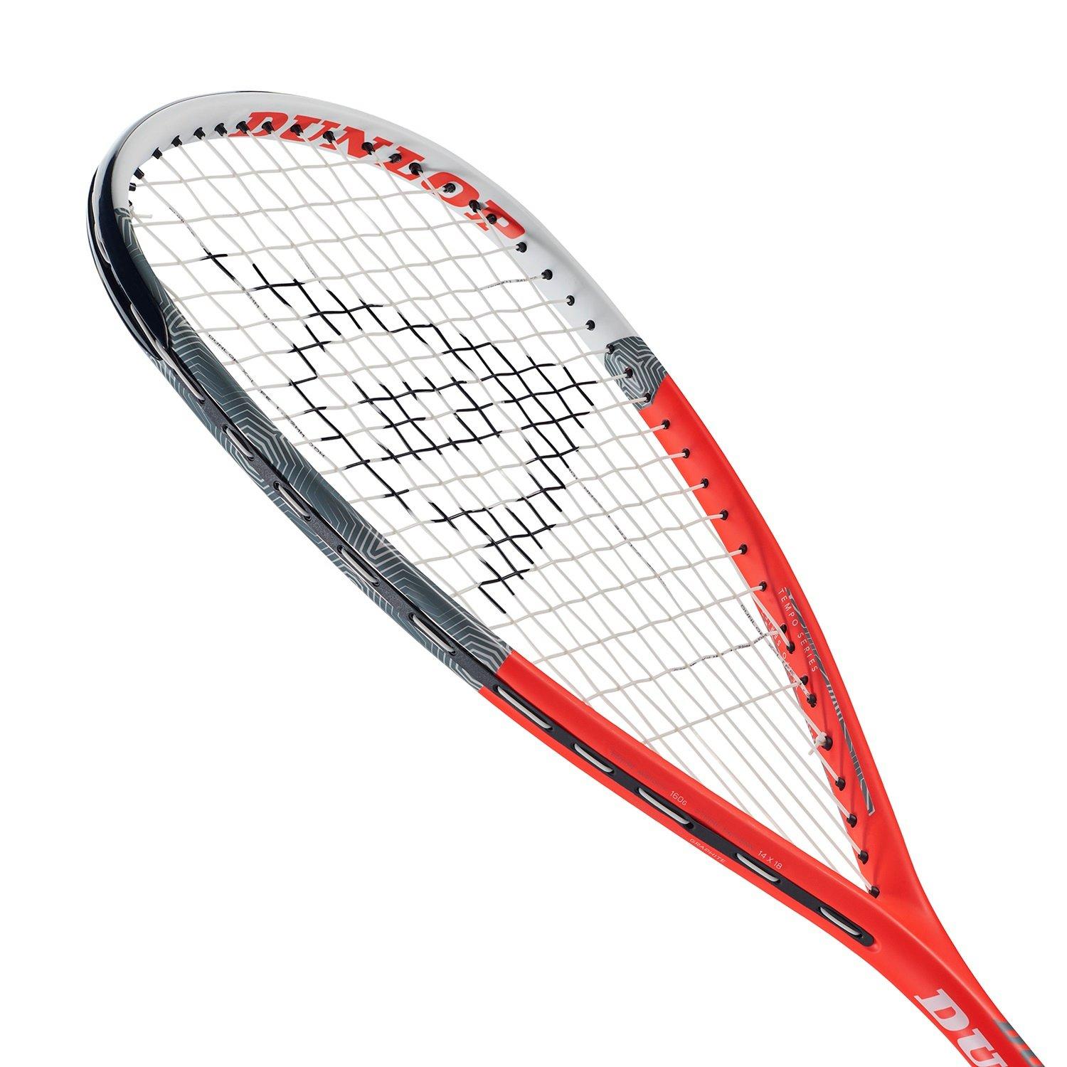 Red - Dunlop - Tempo Pro Squash Racket Adult - 3