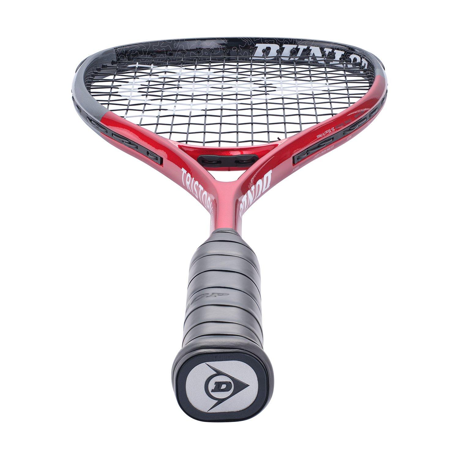Black/Red - Dunlop - Tristorm Graphite Squash Racket - 3