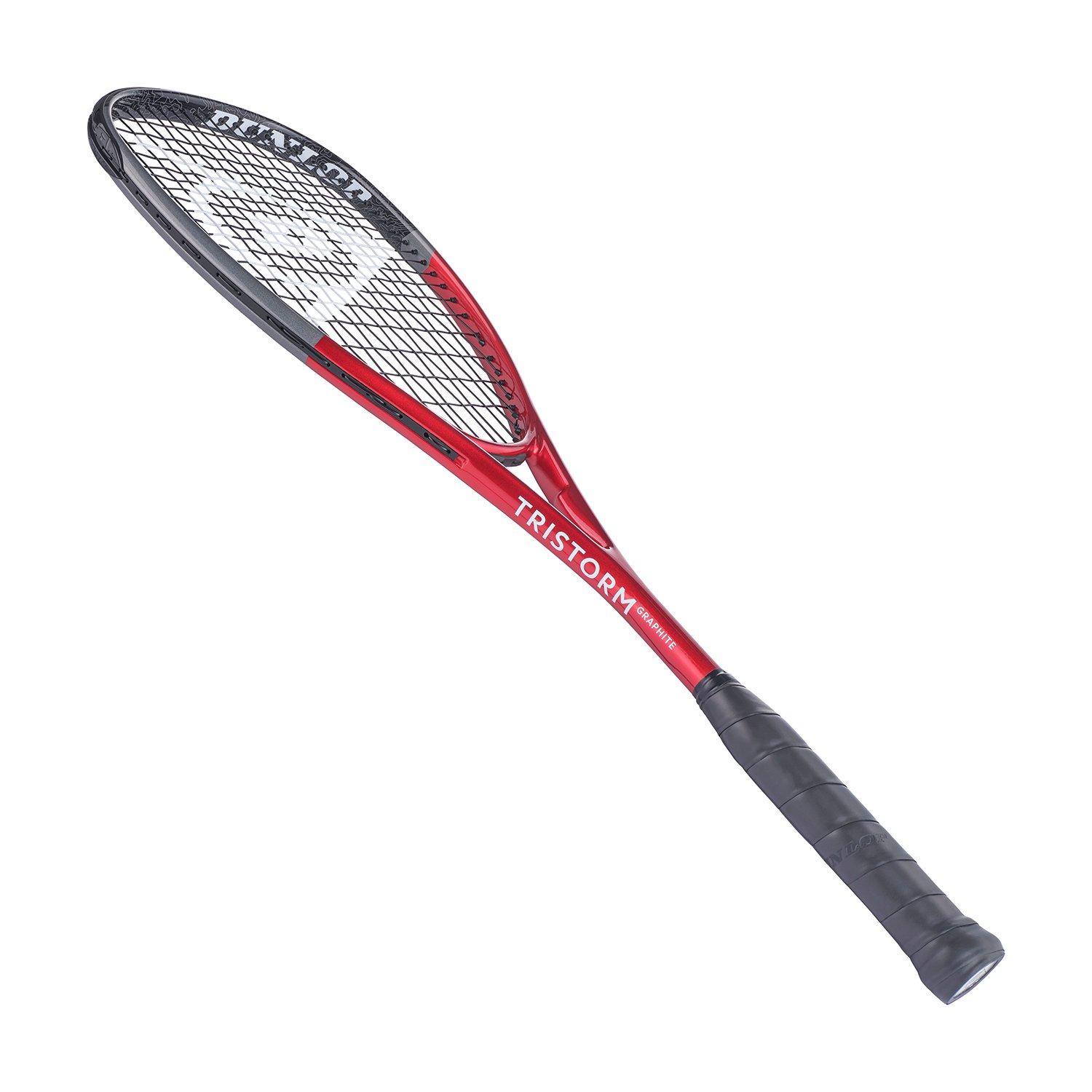 Black/Red - Dunlop - Tristorm Graphite Squash Racket - 4