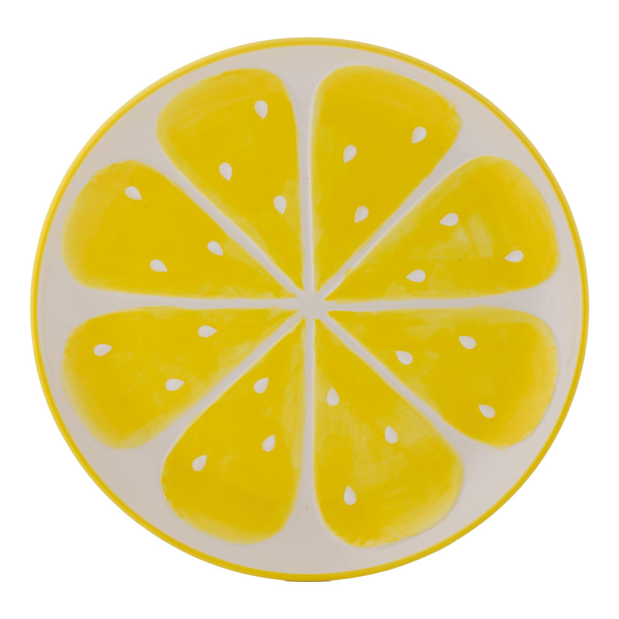Yellow - Typhoon - World Foods 28cm lemon round platter - 2