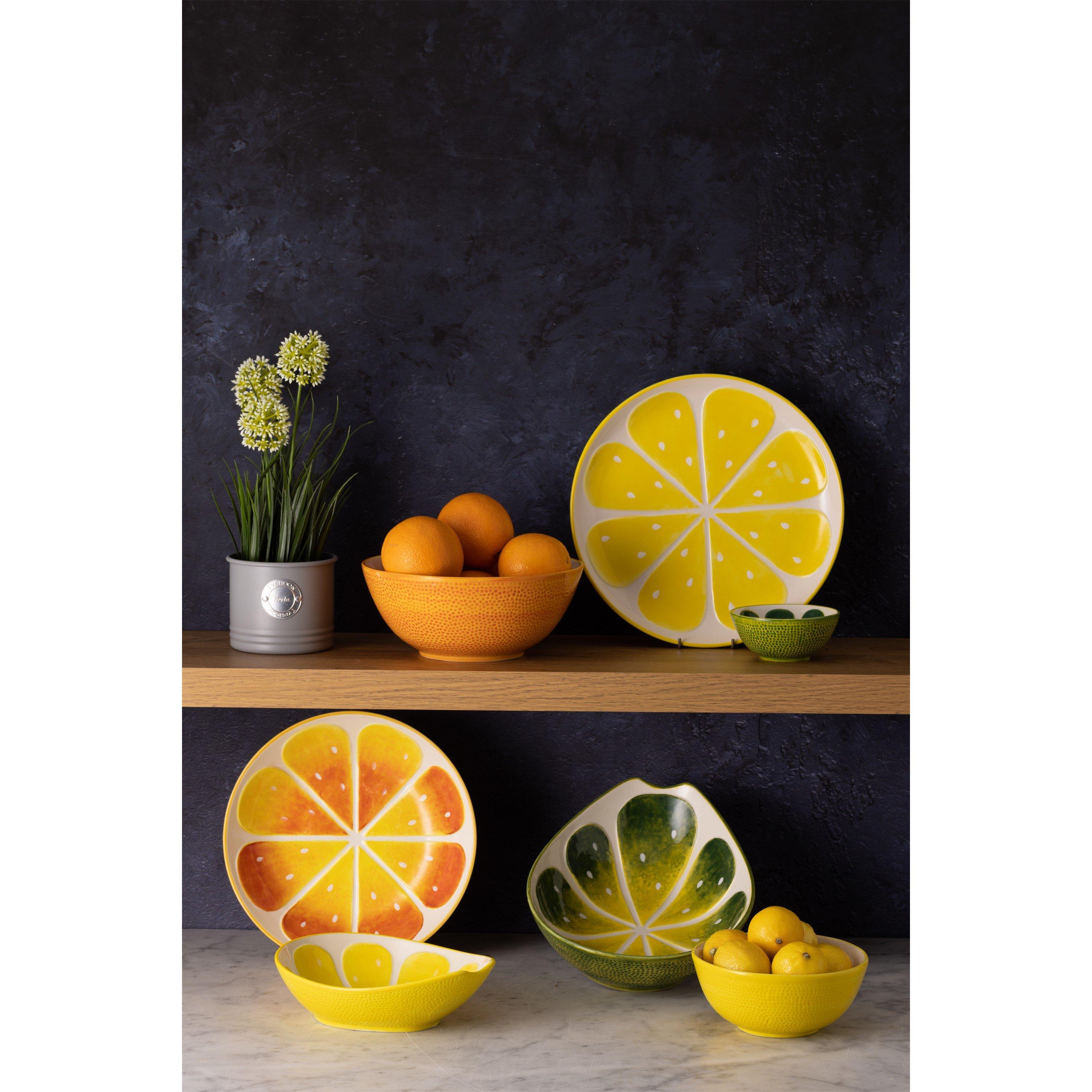Yellow - Typhoon - World Foods 28cm lemon round platter - 3