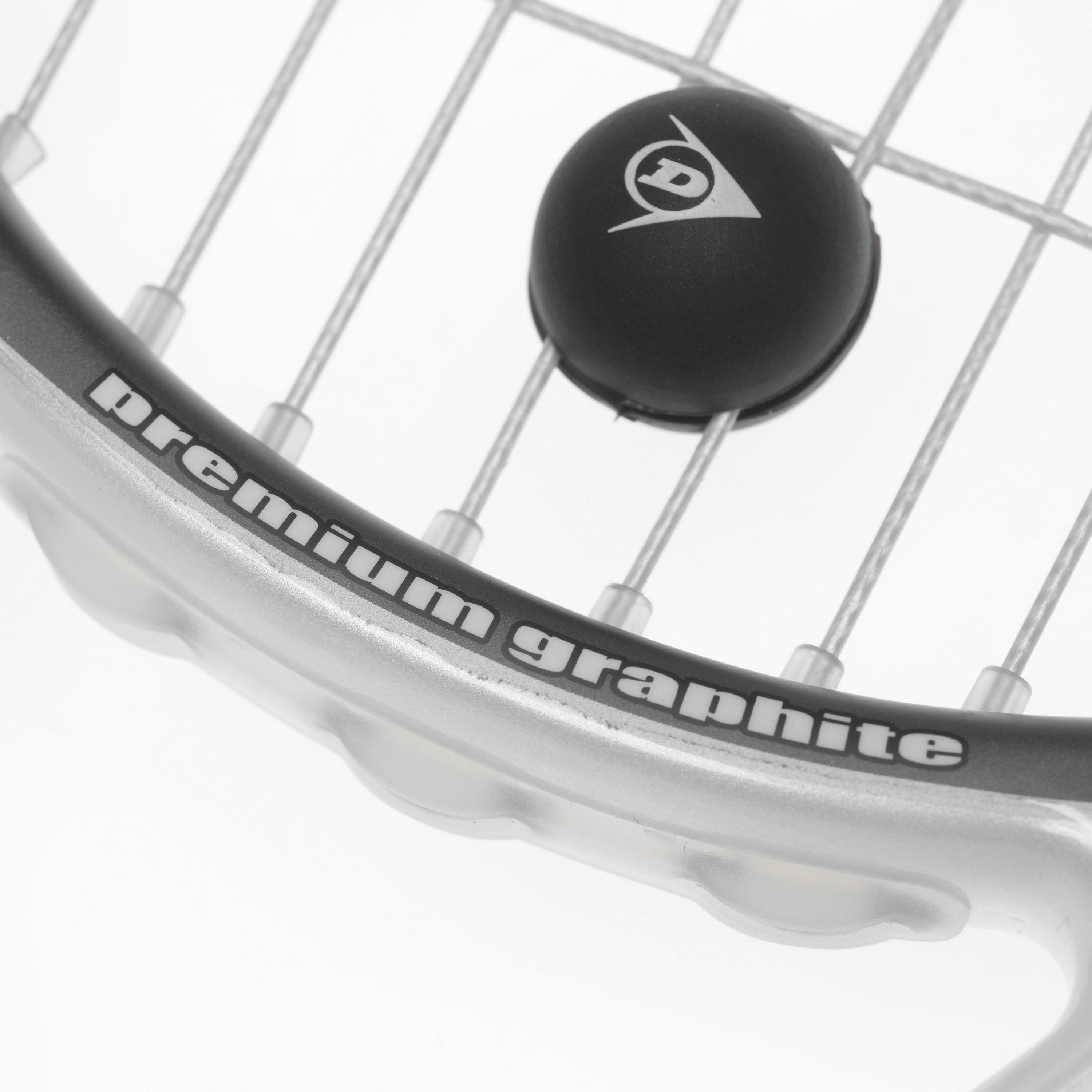 Zwart/Wit - Dunlop - Hotmelt Pro Squash Racket - 8