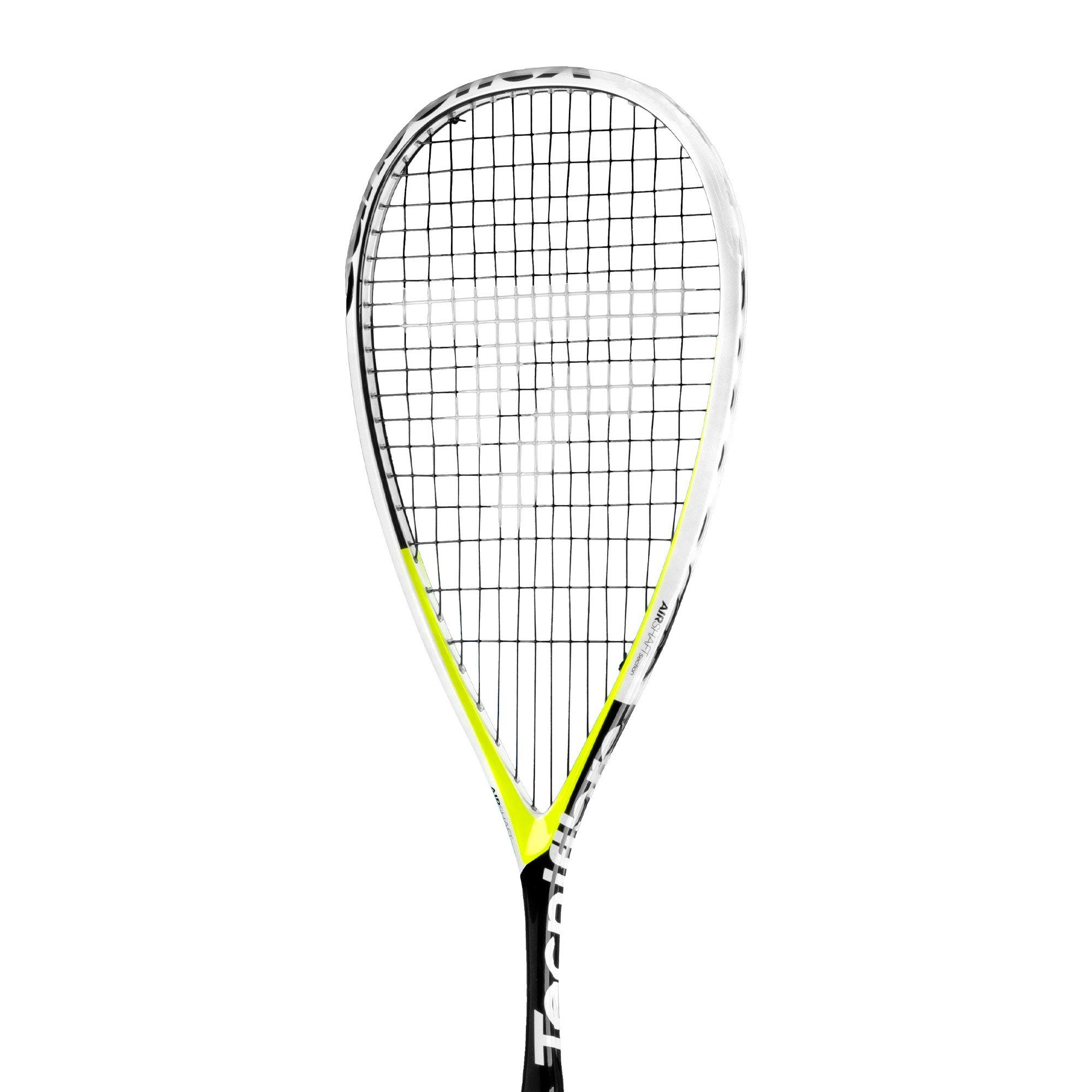 Black/Yellow - Tecnifibre - Airshaft Lime Graphite 135g Squash Racket - 1