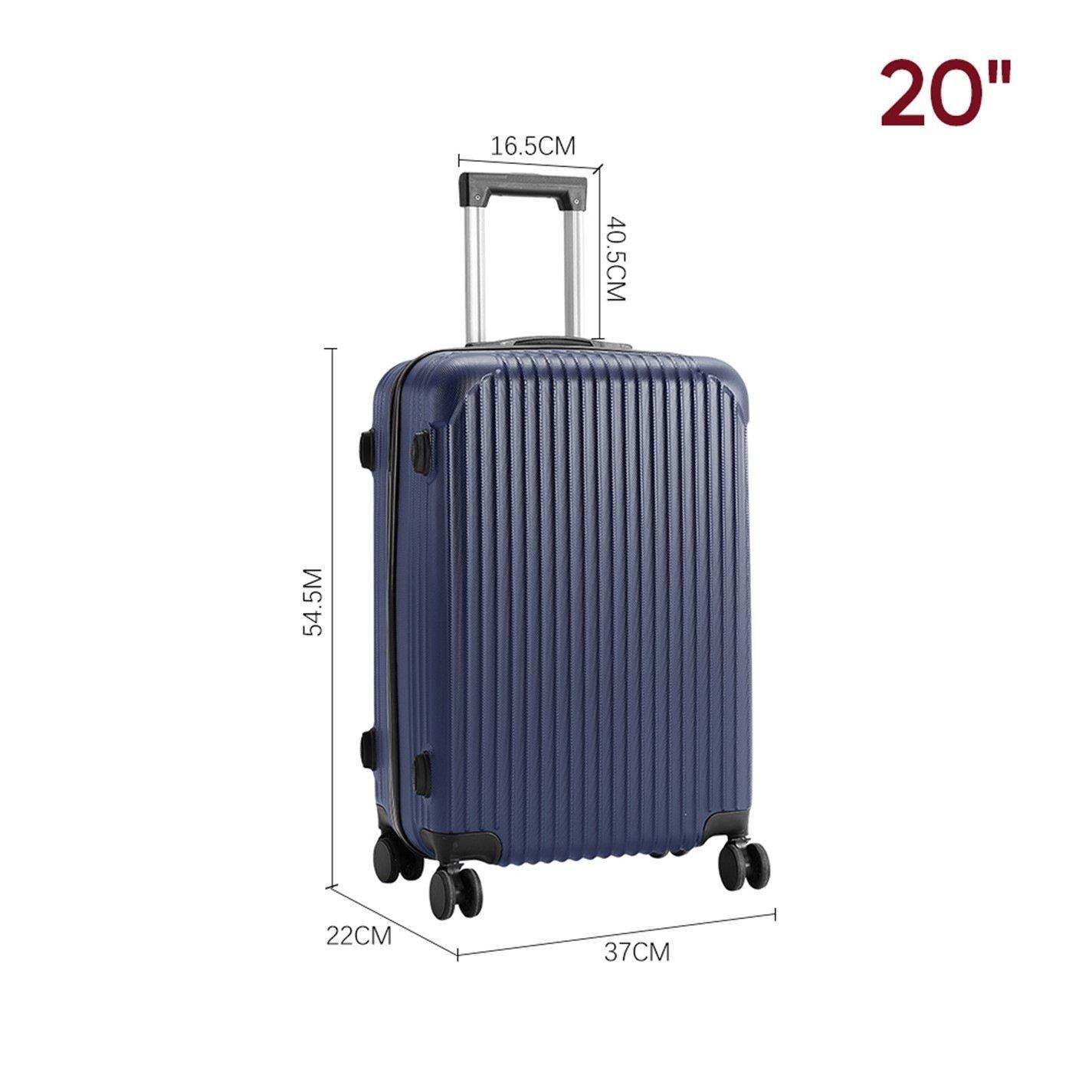 Blue - SHEONLY - 28 Inch Blue Hardshell Spinner Suitcase - 2