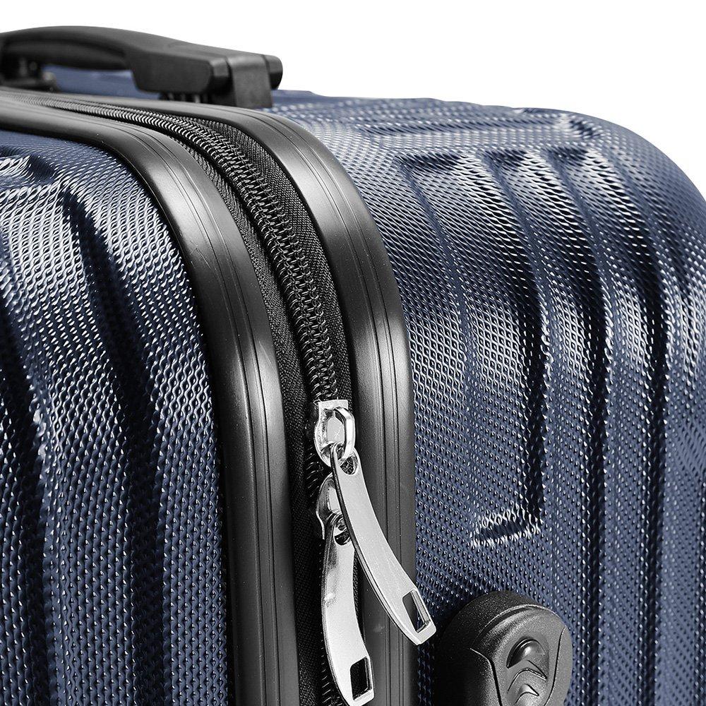Blue - SHEONLY - 28 Inch Blue Hardshell Spinner Suitcase - 7