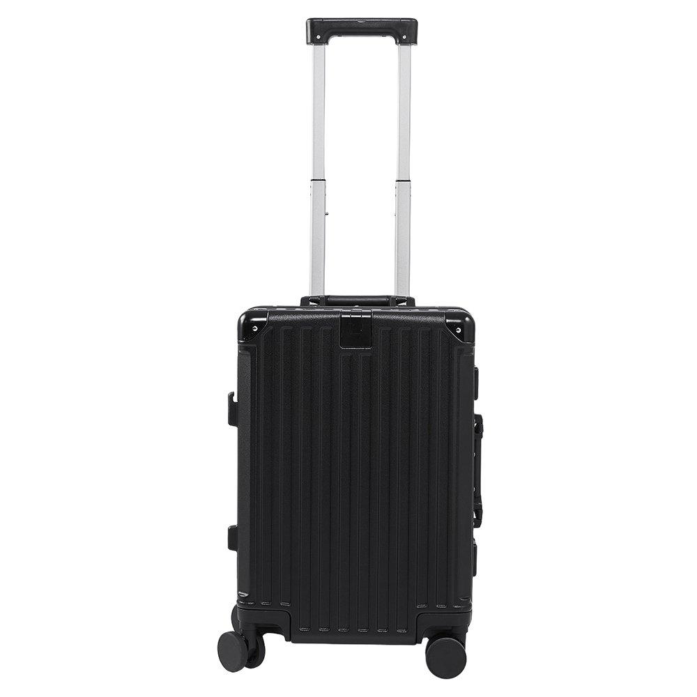 Black - SHEONLY - 20 Inch Suitcase with Lock and USB Charging Port - 2