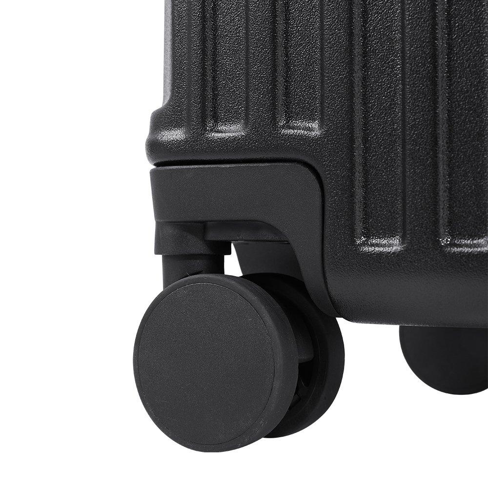 Black - SHEONLY - 20 Inch Suitcase with Lock and USB Charging Port - 4