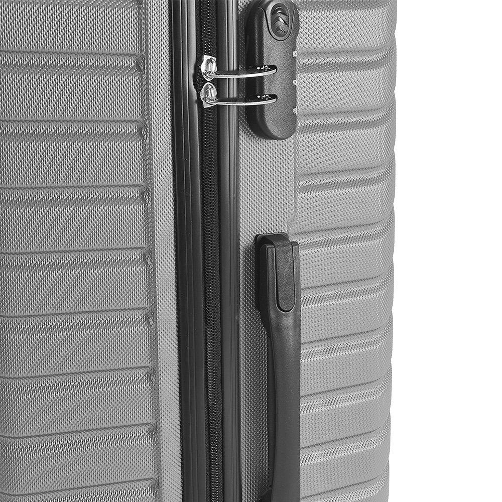 Gray - SHEONLY - 28 Inch Purple Lightweight Hardside Travel Suitcas - 13