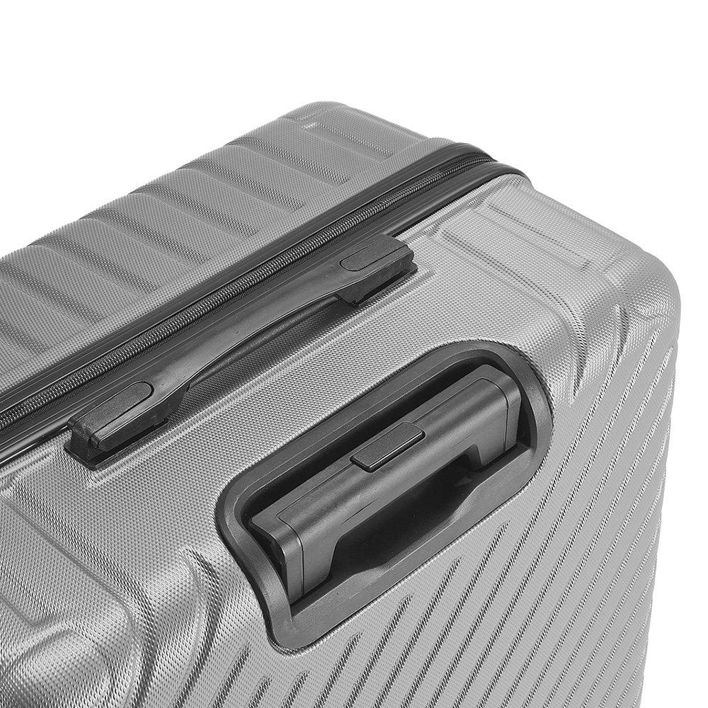 Gray - SHEONLY - 28 Inch Purple Lightweight Hardside Travel Suitcas - 9