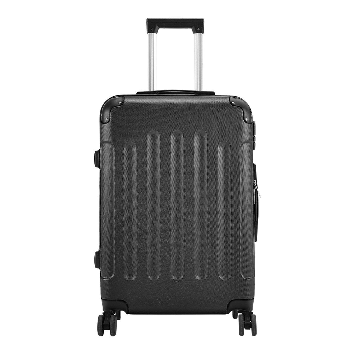 Black - SHEONLY - 28 Inch Black Modern Hardside Spinner Suitcase - 4