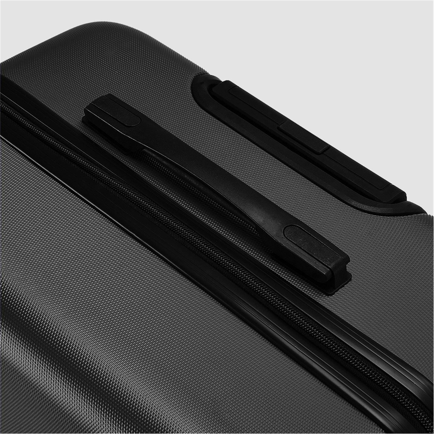 Black - SHEONLY - 28 Inch Black Modern Hardside Spinner Suitcase - 7