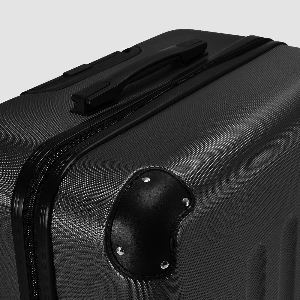 Black - SHEONLY - 28 Inch Black Modern Hardside Spinner Suitcase - 8