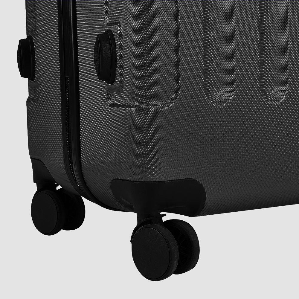 Black - SHEONLY - 28 Inch Black Modern Hardside Spinner Suitcase - 9