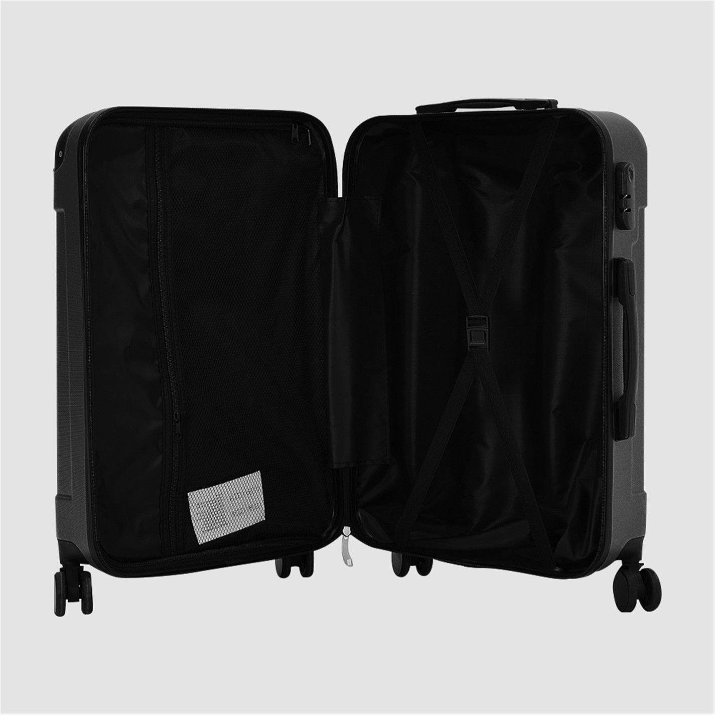 Black - SHEONLY - 28 Inch Black Modern Hardside Spinner Suitcase - 10