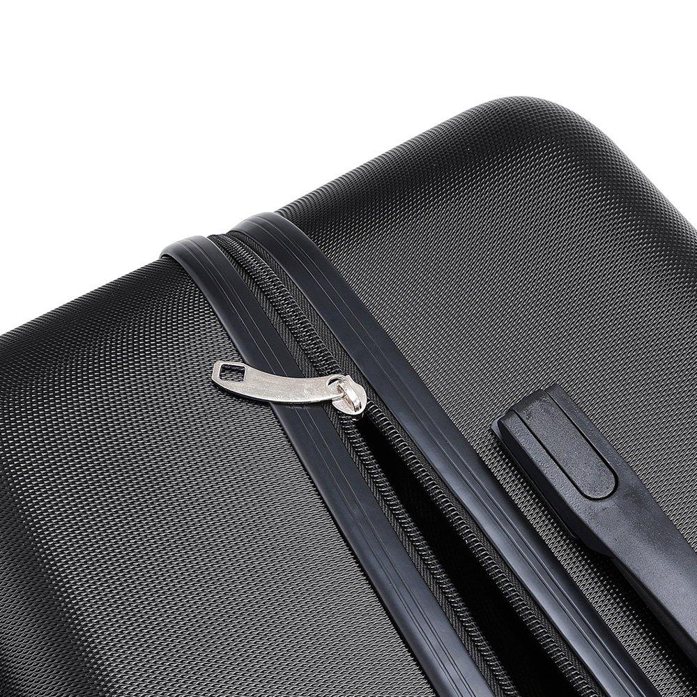 Black - SHEONLY - Hardshell Rolling Suitcase 28 Purple - 7