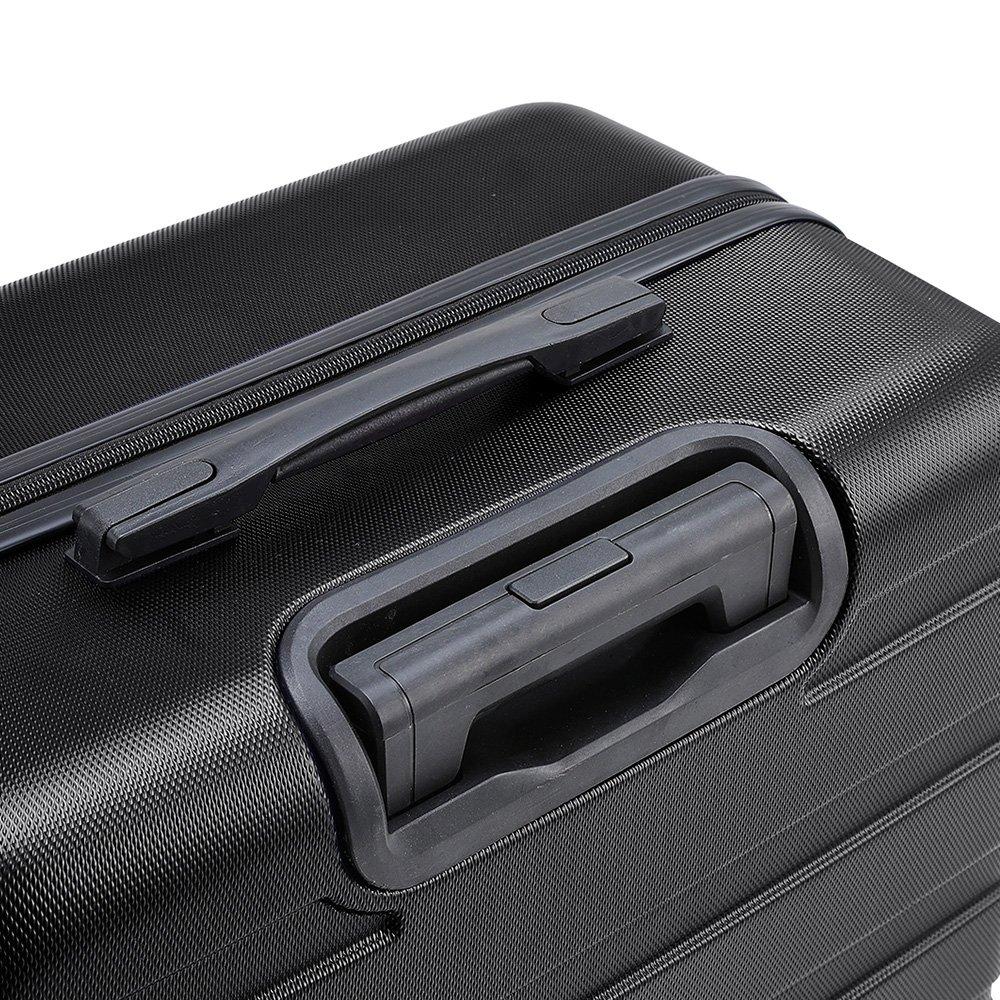 Black - SHEONLY - Hardshell Rolling Suitcase 28 Purple - 10