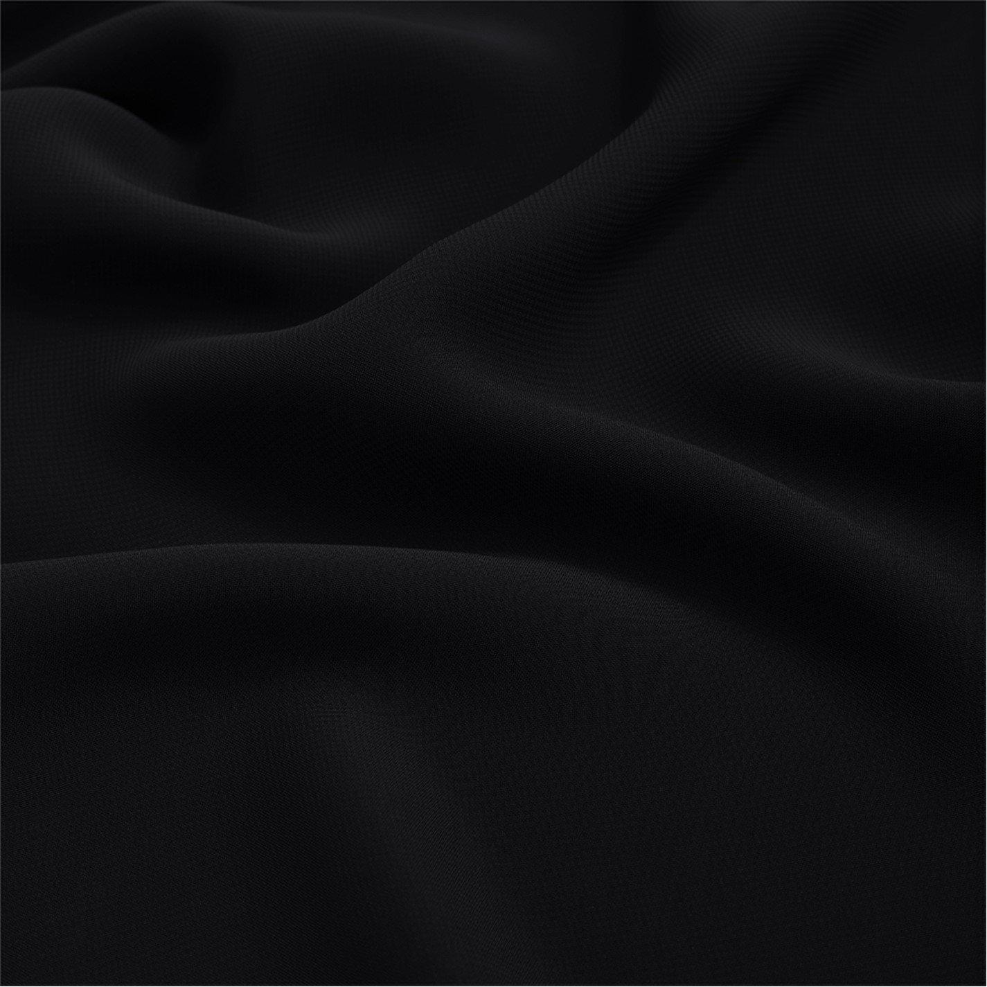Black - SHEONLY - Elegant Soild Colour Chiffon Shawl Wrap - 5